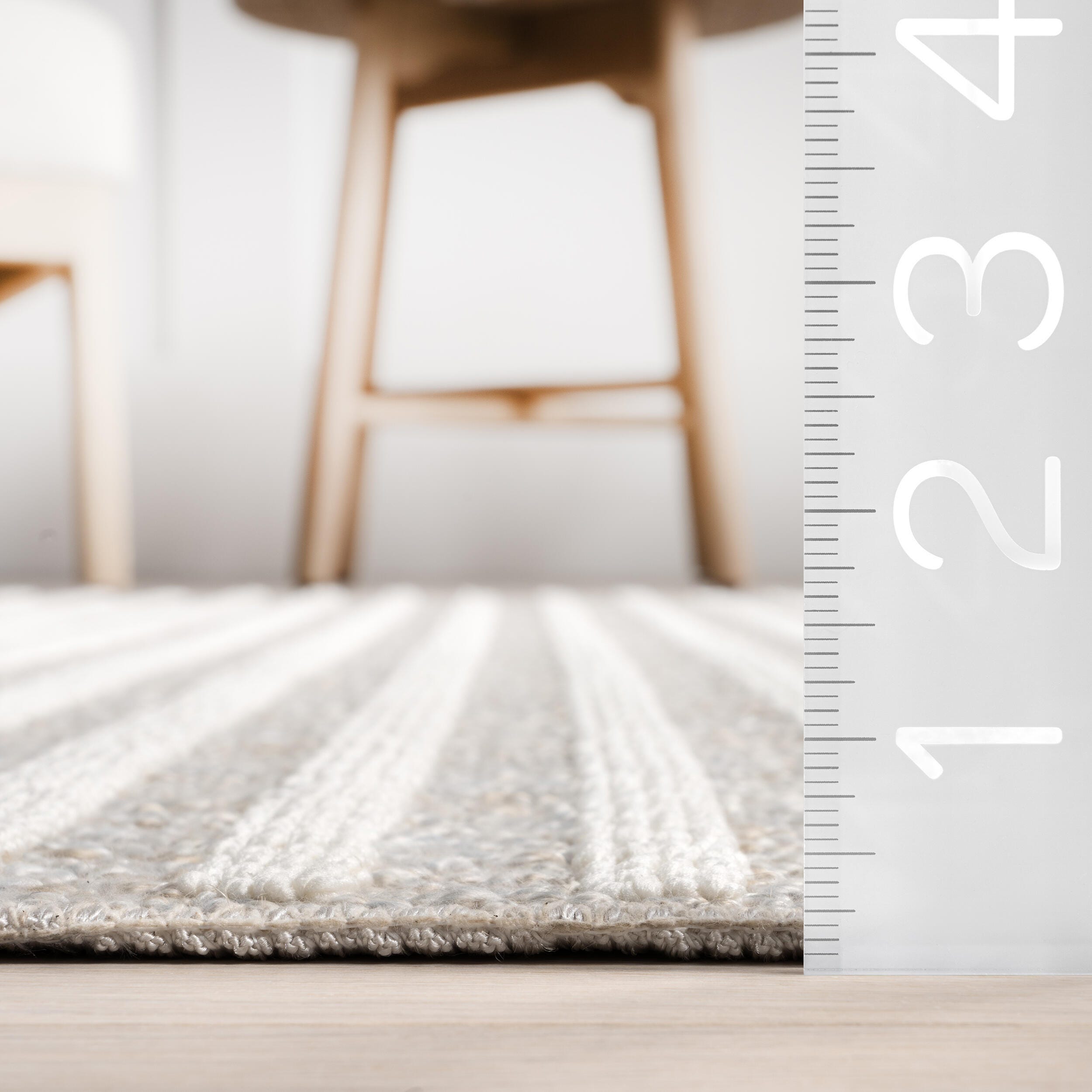 nuLOOM Yulia 2' x 6' Runner Rug, Light Gray, large