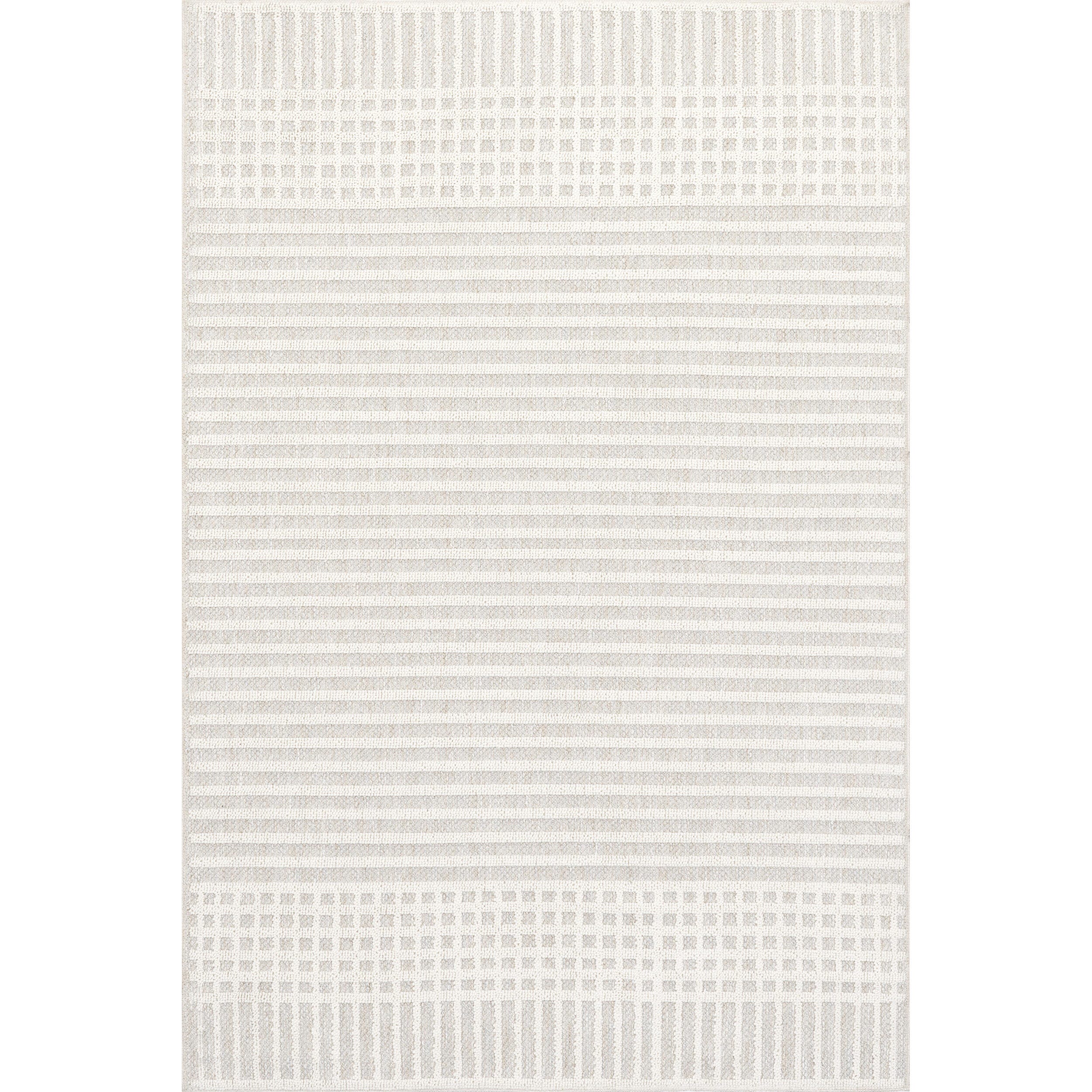 nuLOOM Yulia 5' x 8' Area Rug, Light Gray, large