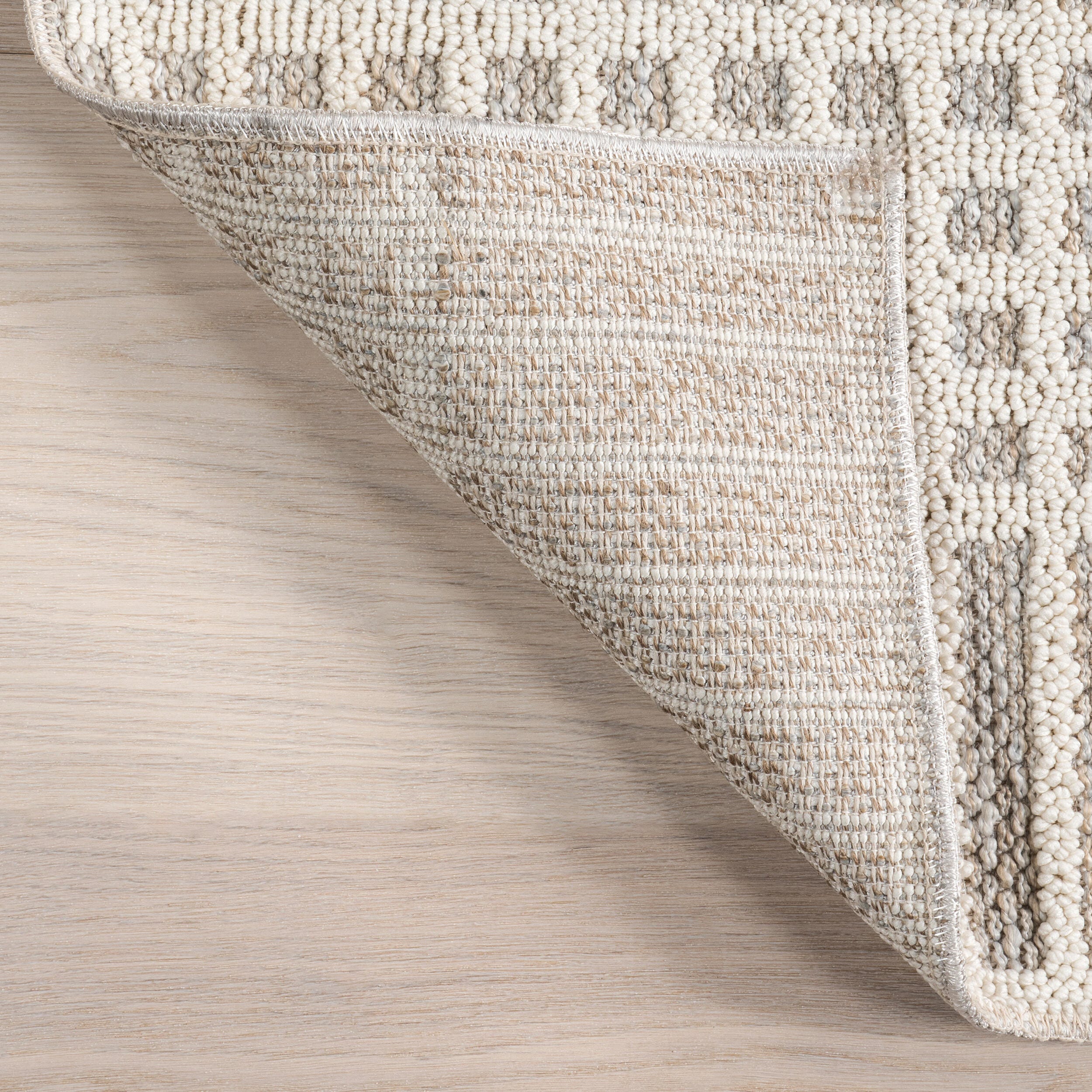 nuLOOM Yulia 5' x 8' Area Rug, Light Gray, large