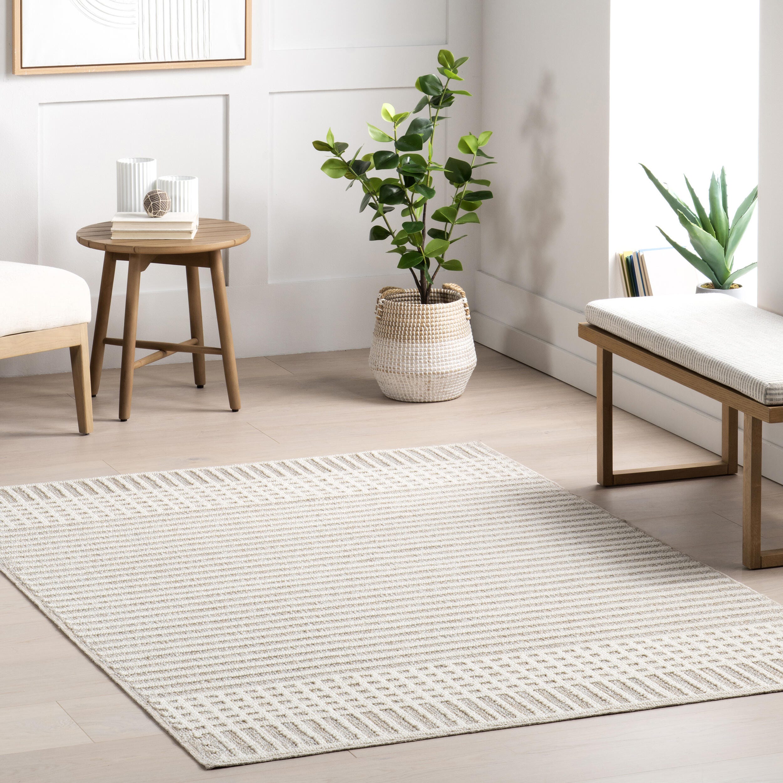 nuLOOM Yulia 8' x 10' Area Rug, Light Gray, rollover