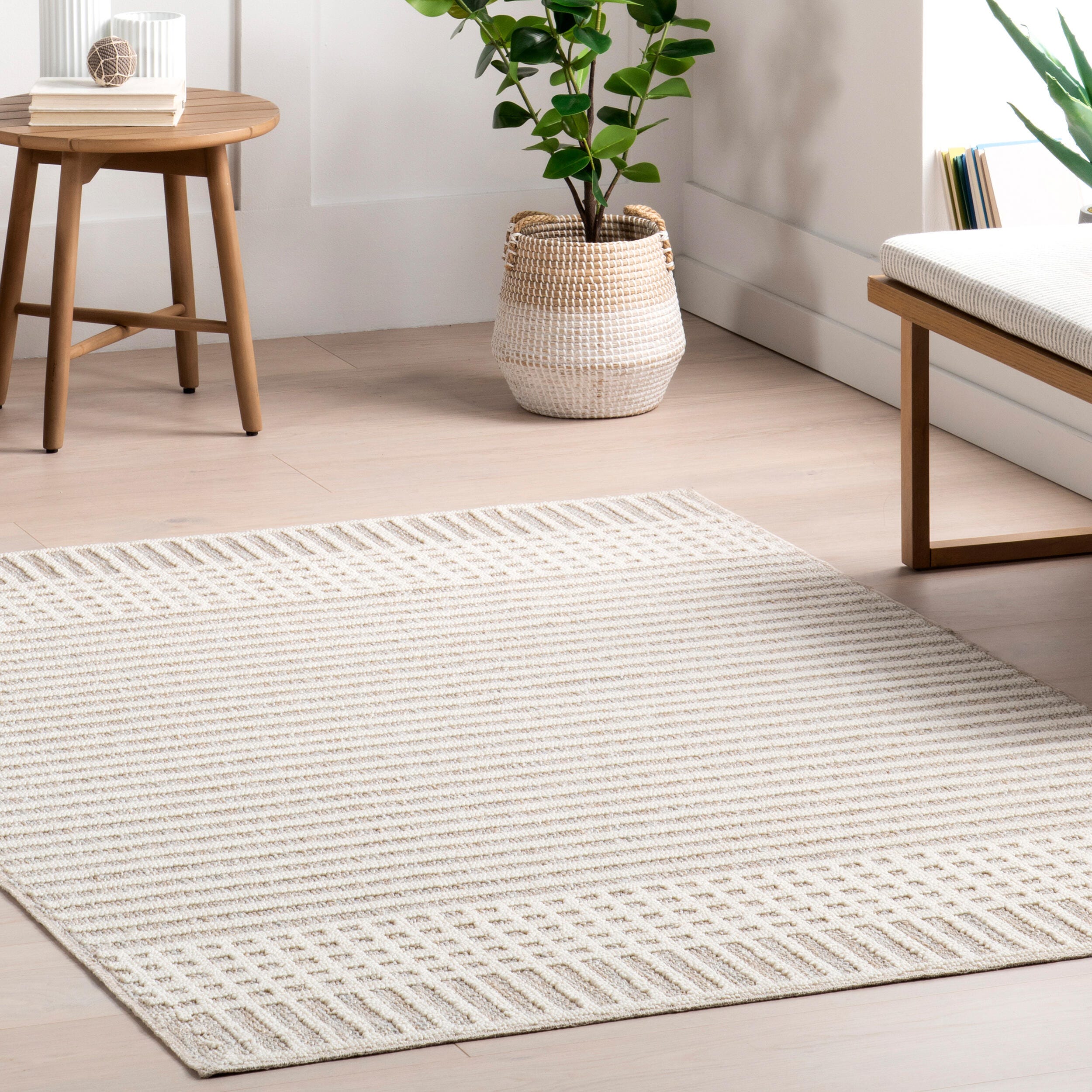 nuLOOM Yulia 8' x 10' Area Rug, Light Gray, large