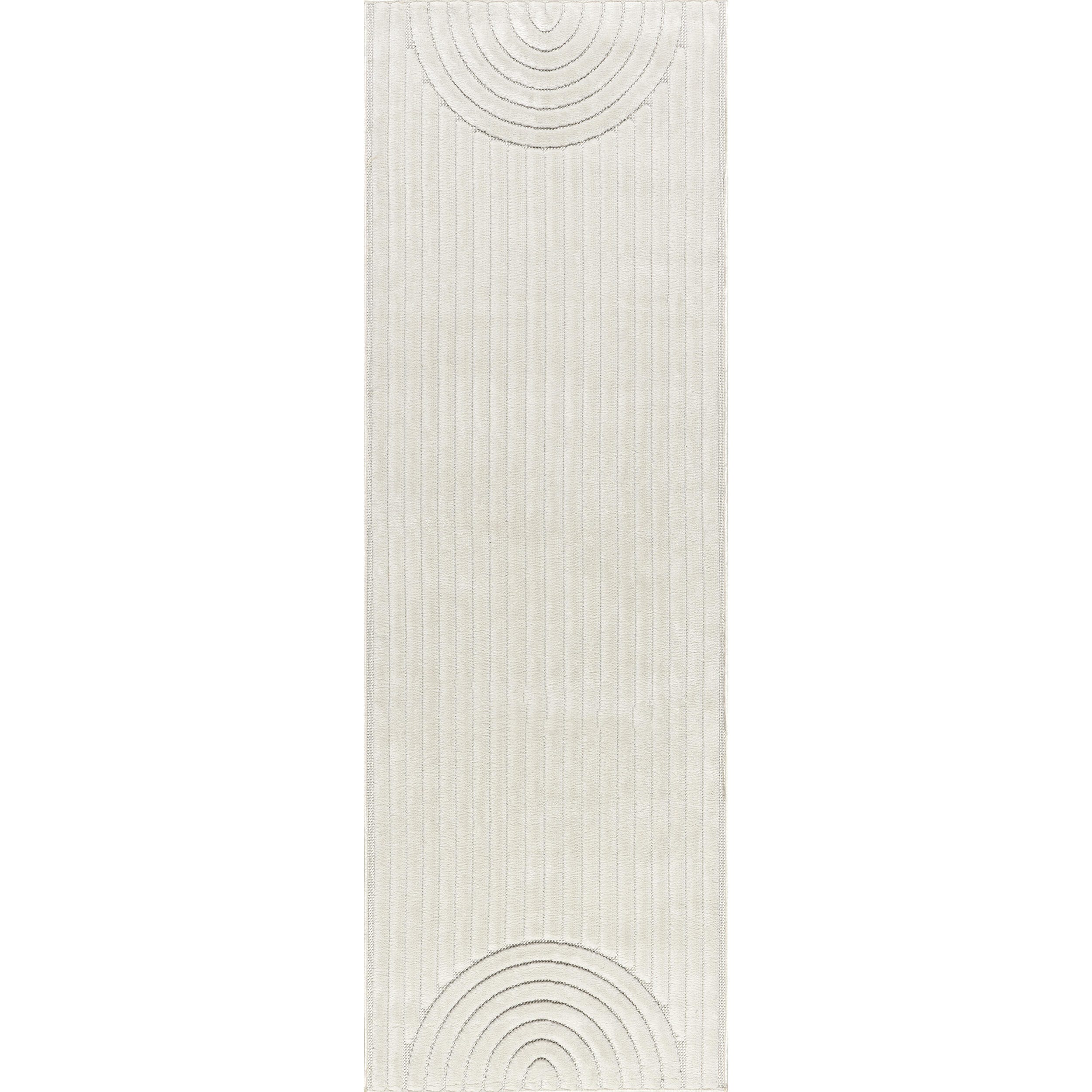 nuLOOM Zia 3' x 8' Runner Rug, Cream, large