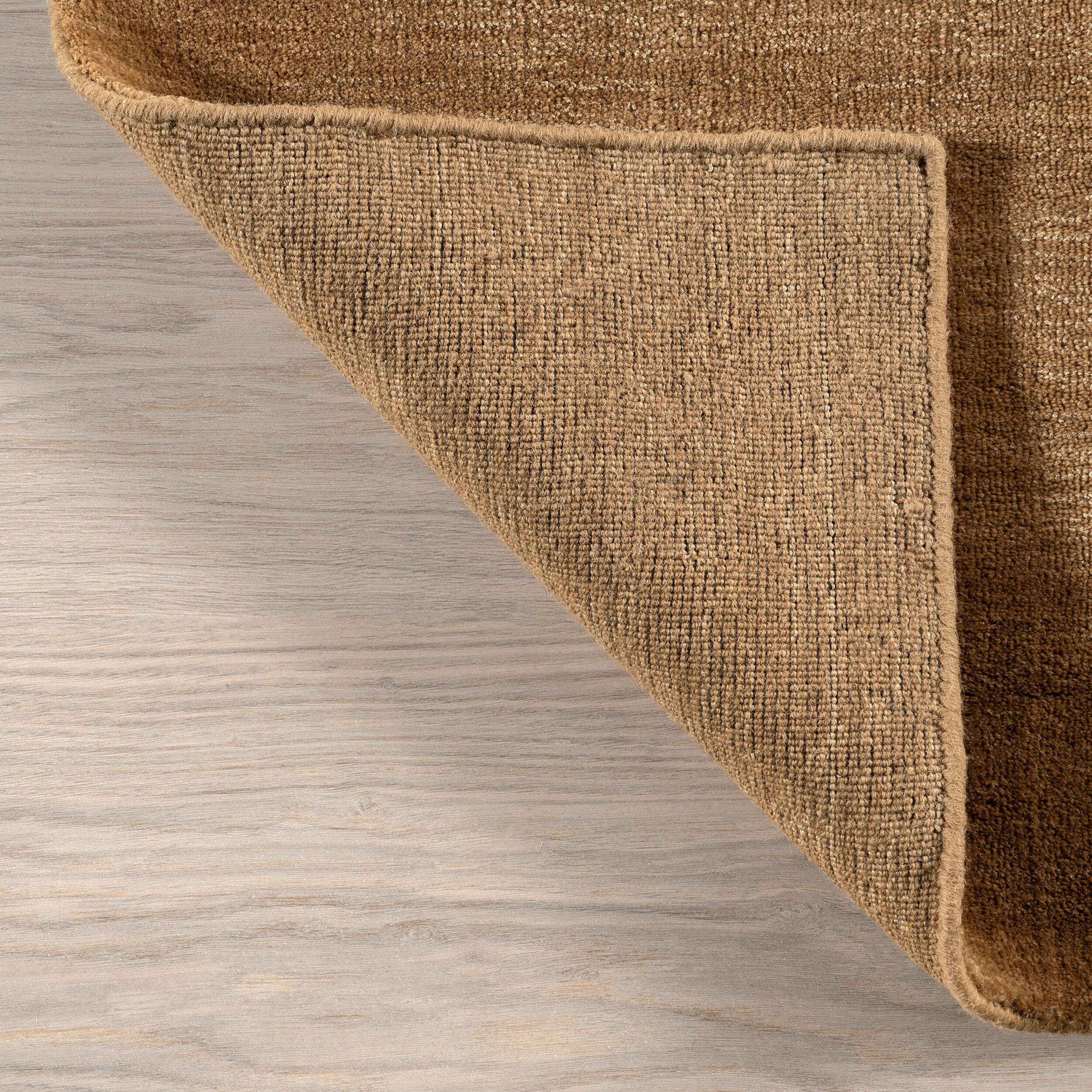 Nuloom Speckled Wool-Blend 3' x 10' Runner Rug, Wheat, large