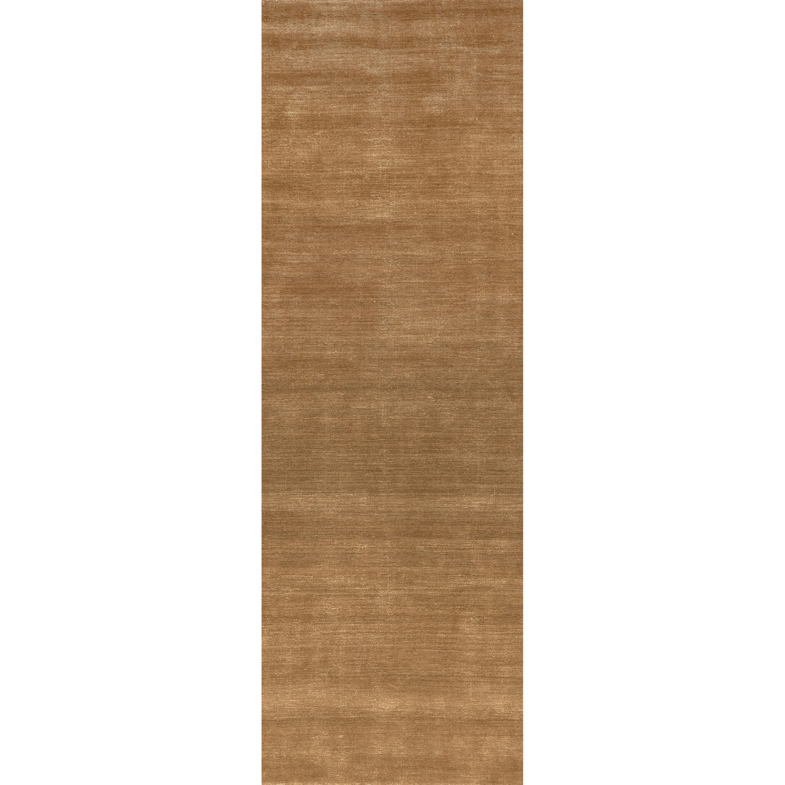 Nuloom Speckled Wool-Blend 3' x 12' Runner Rug, Wheat, large
