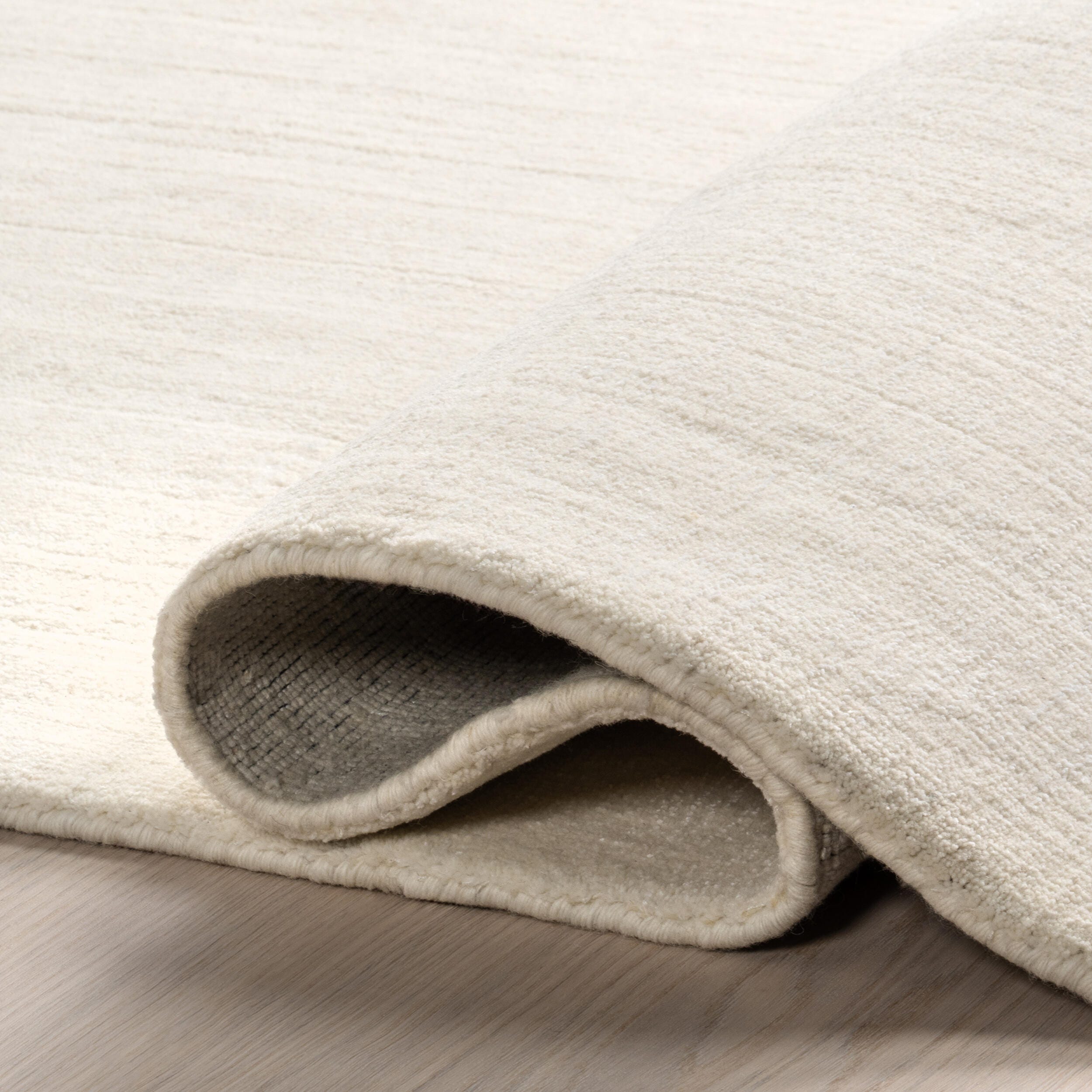 Nuloom Speckled Wool-Blend 3' x 8' Runner Rug, Alabaster, large