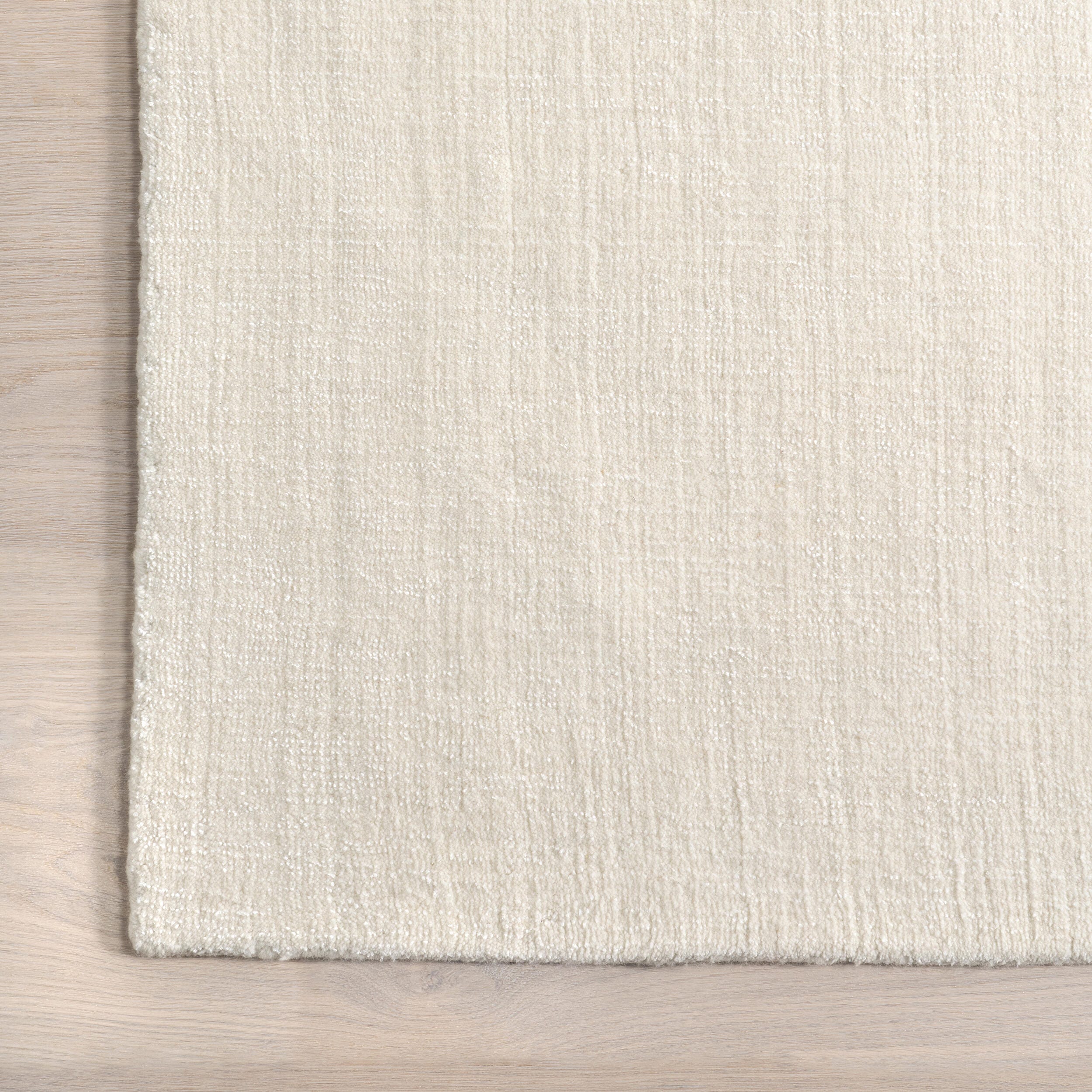 Nuloom Speckled Wool-Blend 3' x 8' Runner Rug, Alabaster, large