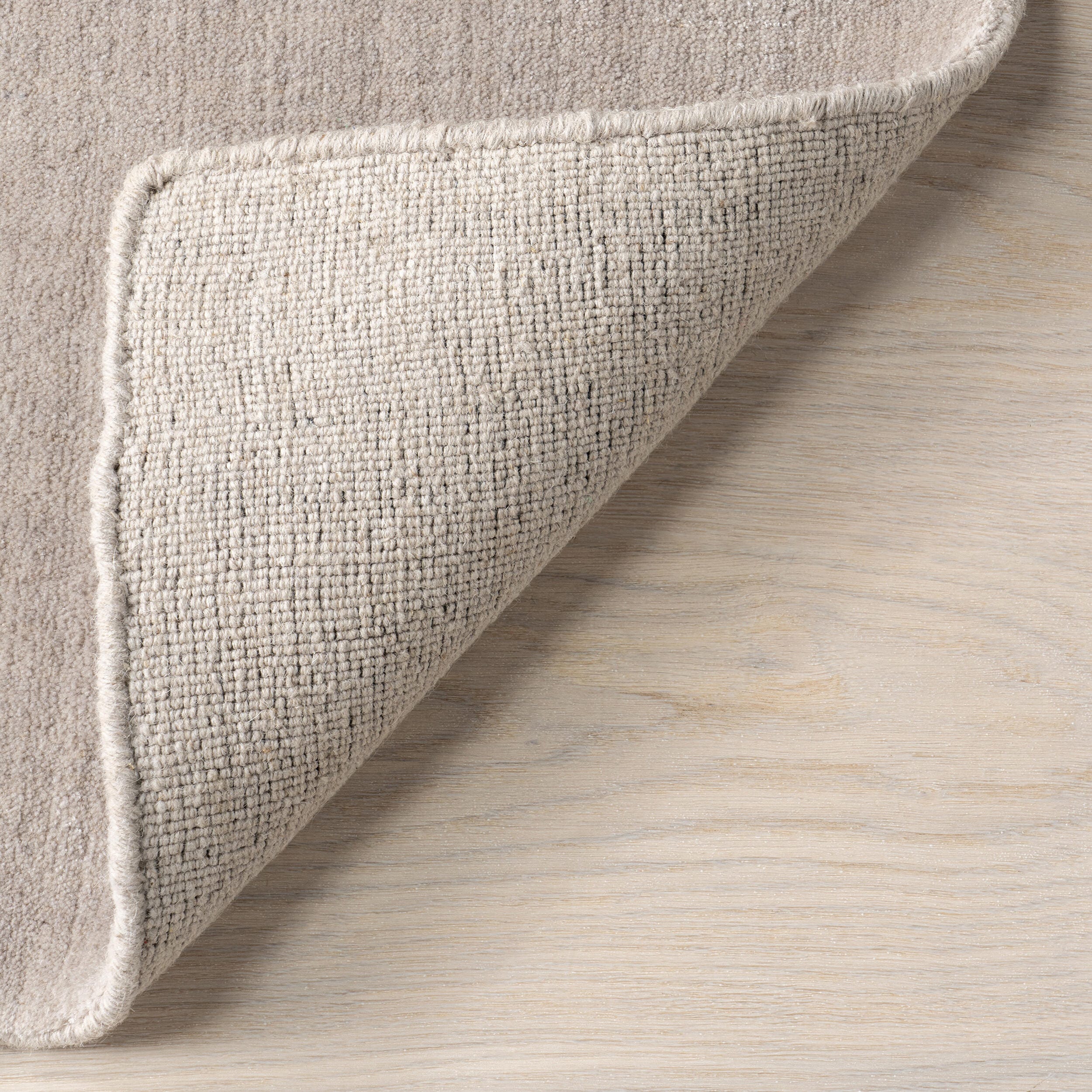 Nuloom Speckled Wool-Blend 4' x 6' Area Rug, Dove Gray, large