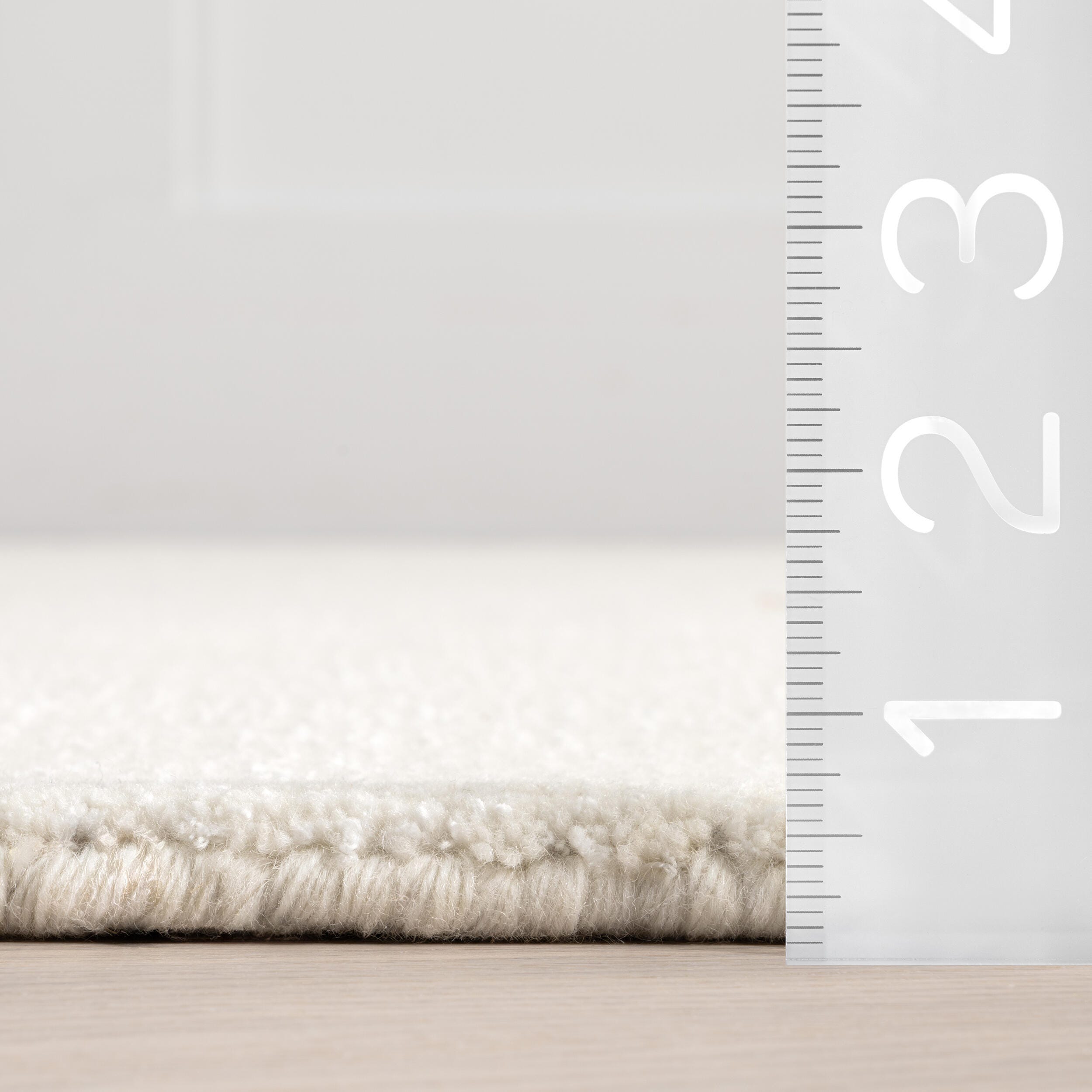 Nuloom Speckled Wool-Blend 4' x 6' Area Rug, Alabaster, large