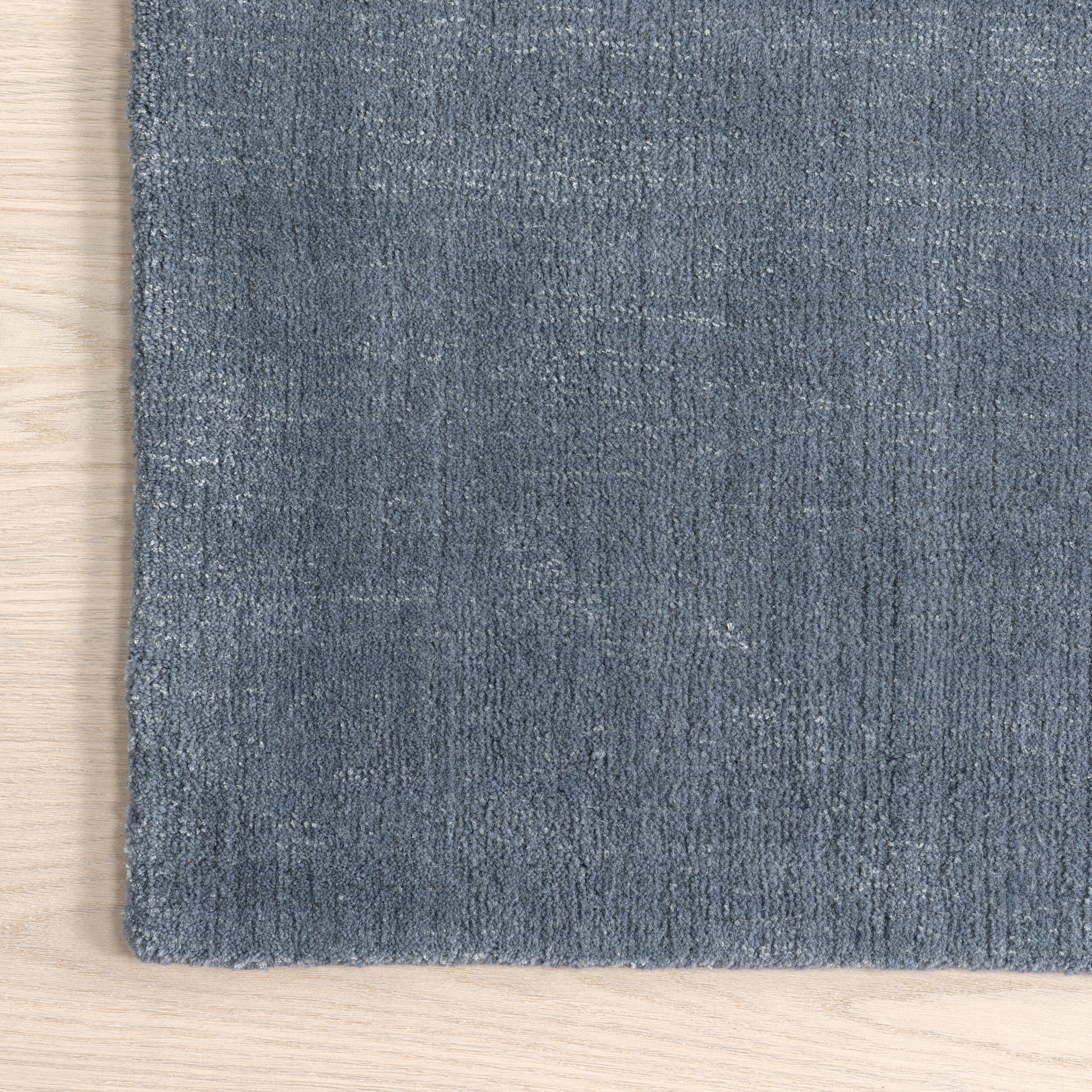 Nuloom Speckled Wool-Blend 4' x 6' Area Rug, Denim, large