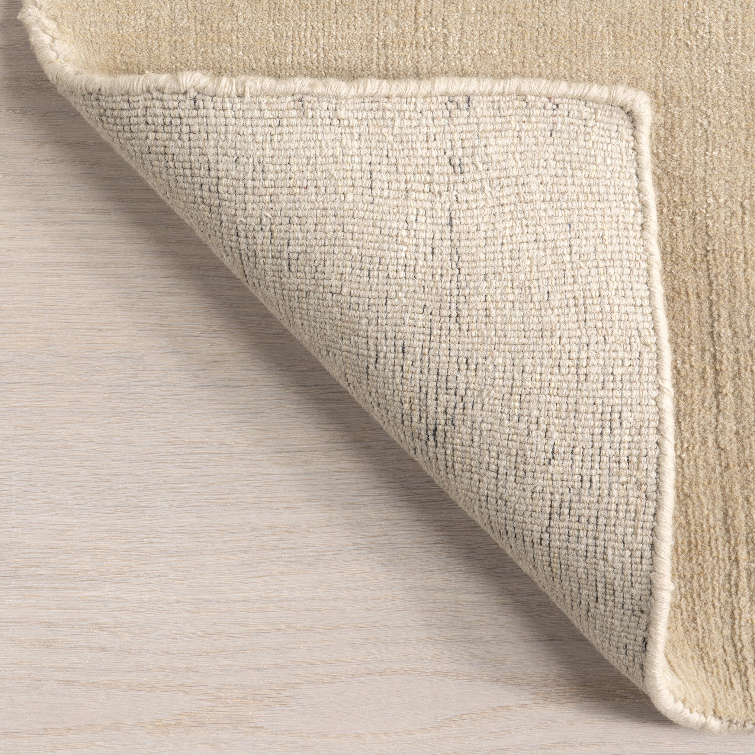 Nuloom Speckled Wool-Blend 4' x 6' Area Rug, Sand, large