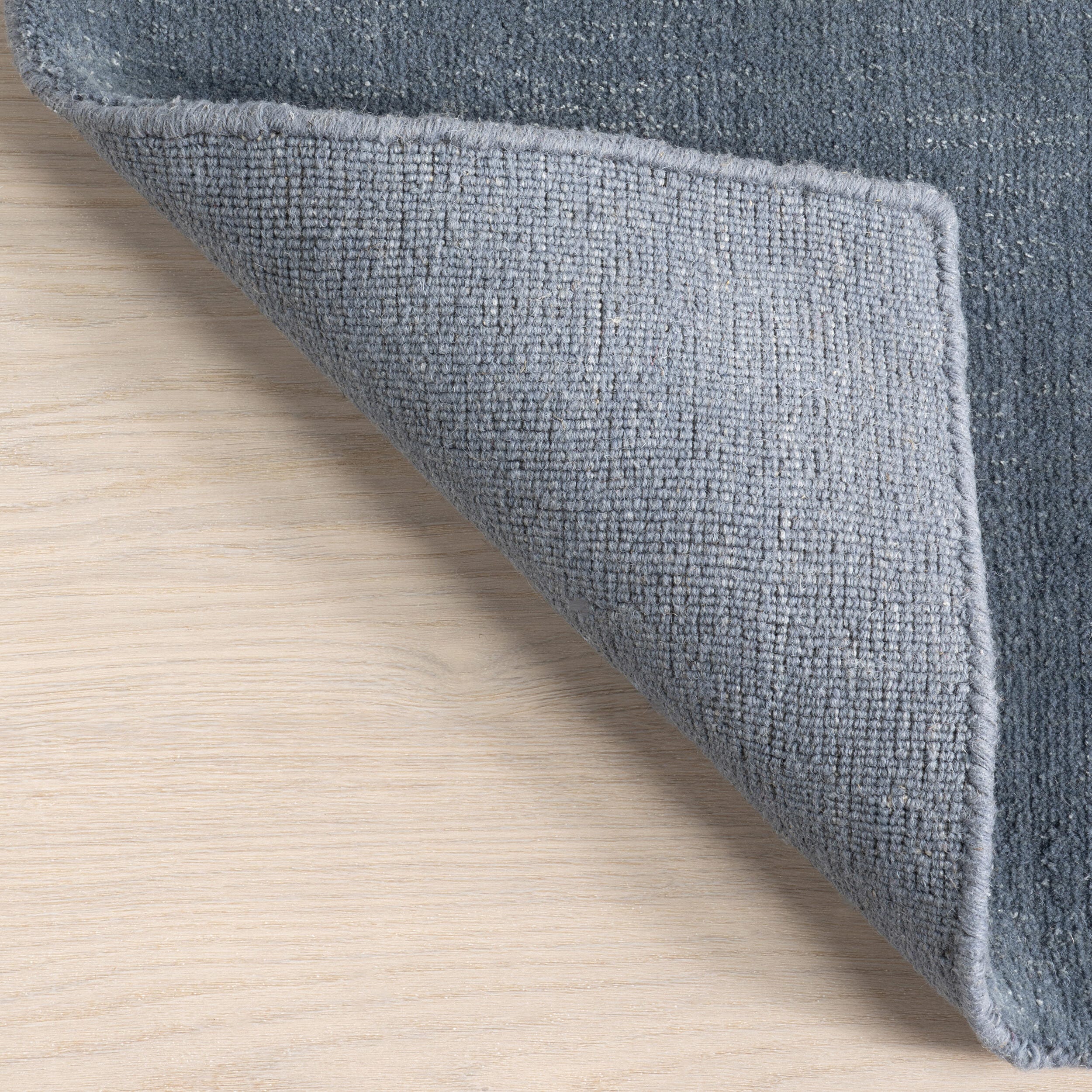 Nuloom Speckled Wool-Blend 5' x 8' Area Rug, Denim, large