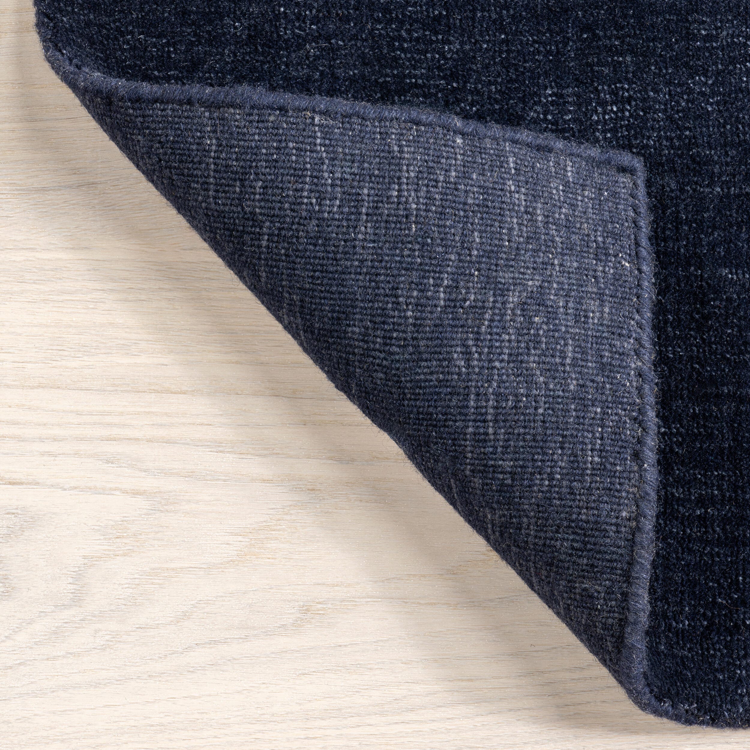 Nuloom Speckled Wool-Blend 5' x 8' Area Rug, Midnight, large