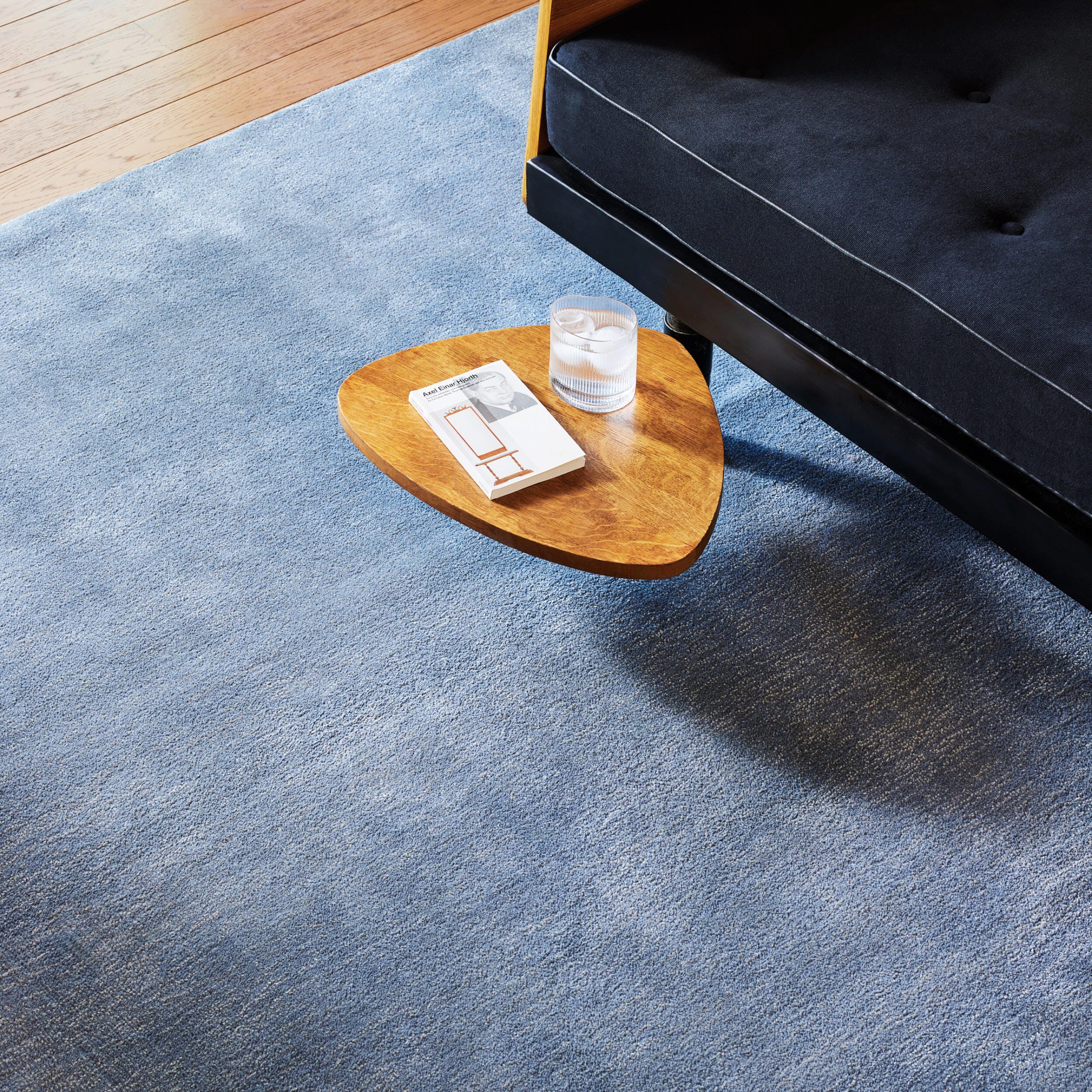 Nuloom Speckled Wool-Blend 6' x 9' Area Rug, Denim, large