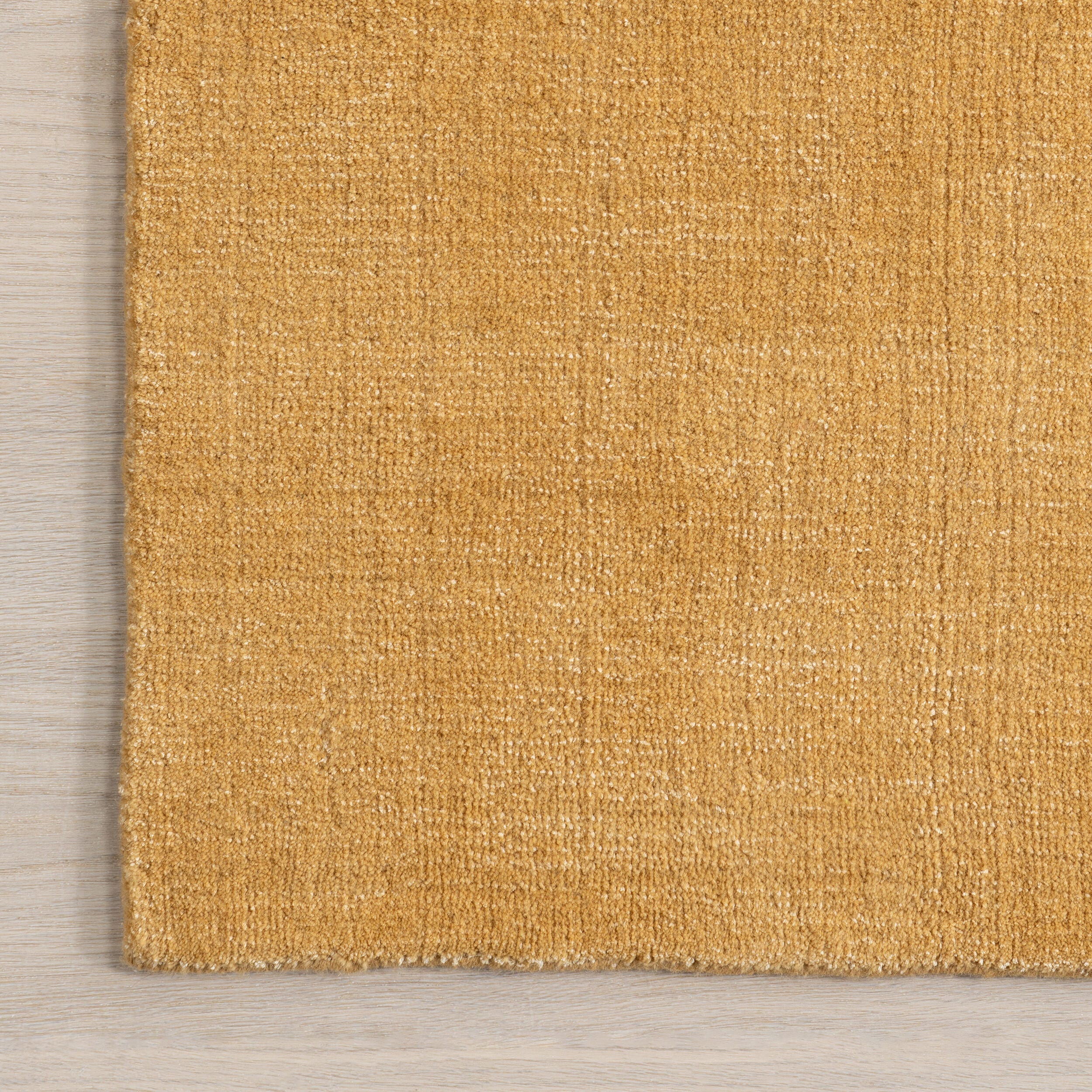 Nuloom Speckled Wool-Blend 6' x 9' Area Rug, Golden Butter, large