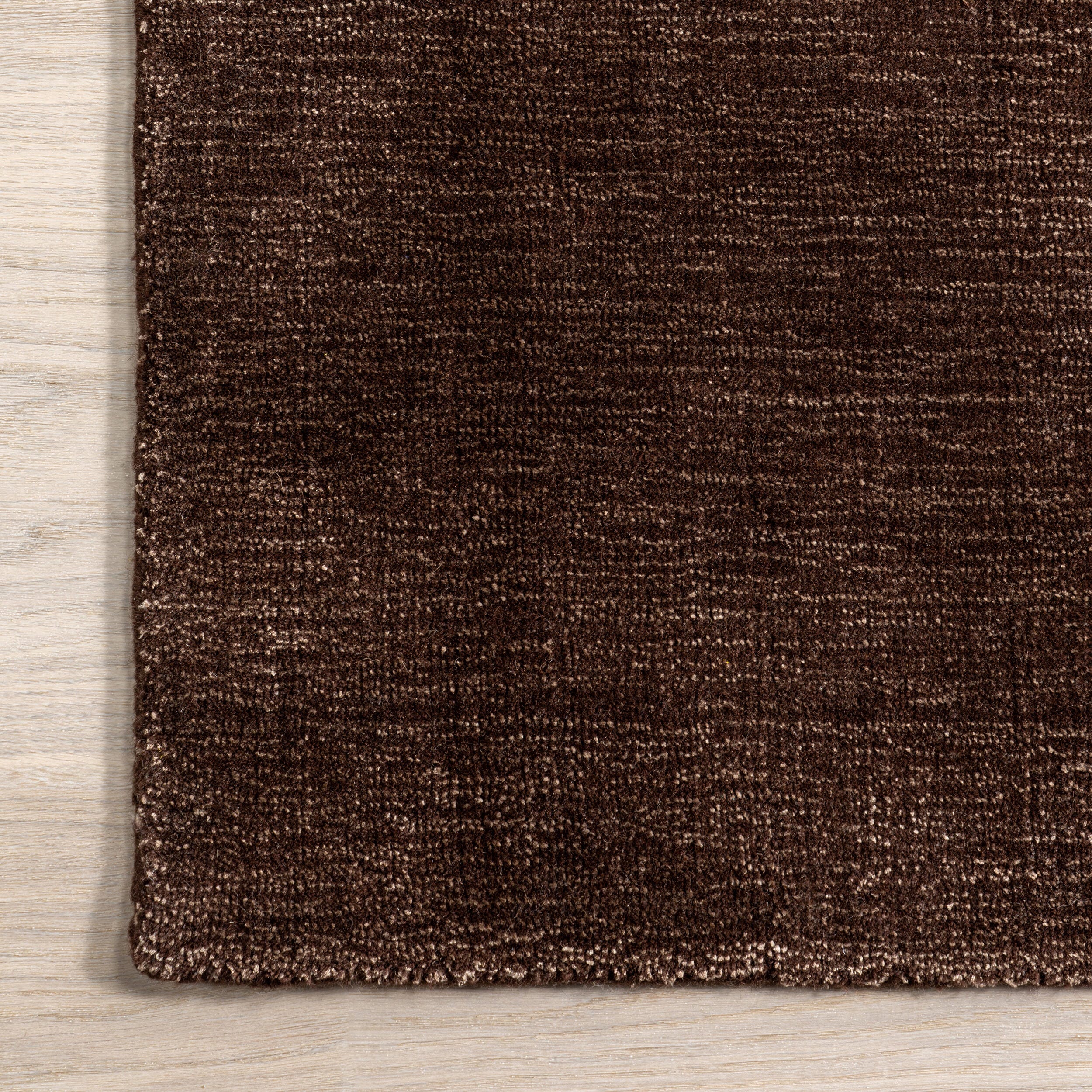 Nuloom Speckled Wool-Blend 8' x 10' Area Rug, Truffle Brown, large