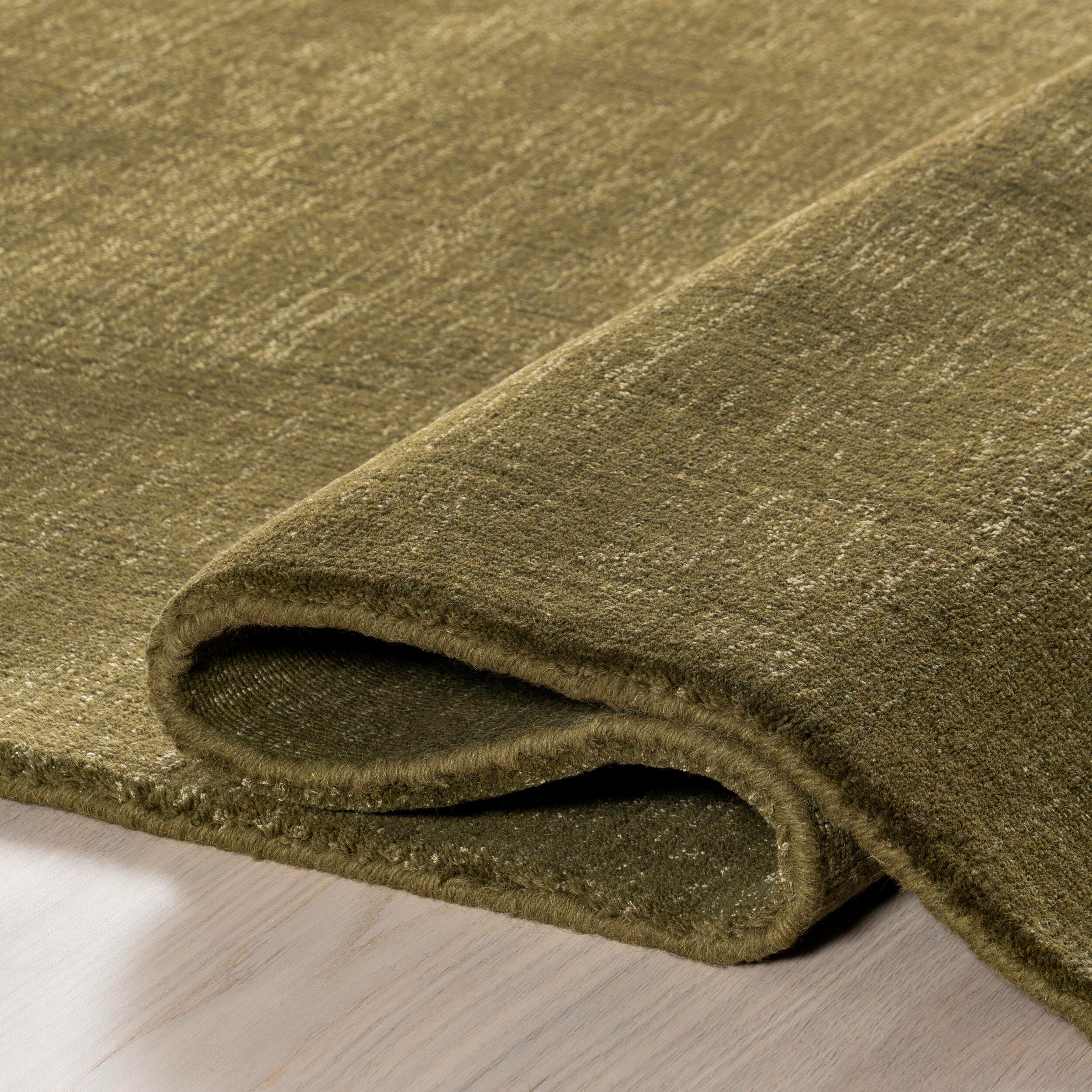 Nuloom Speckled Wool-Blend 9' x 12' Area Rug, Verdant Green, large