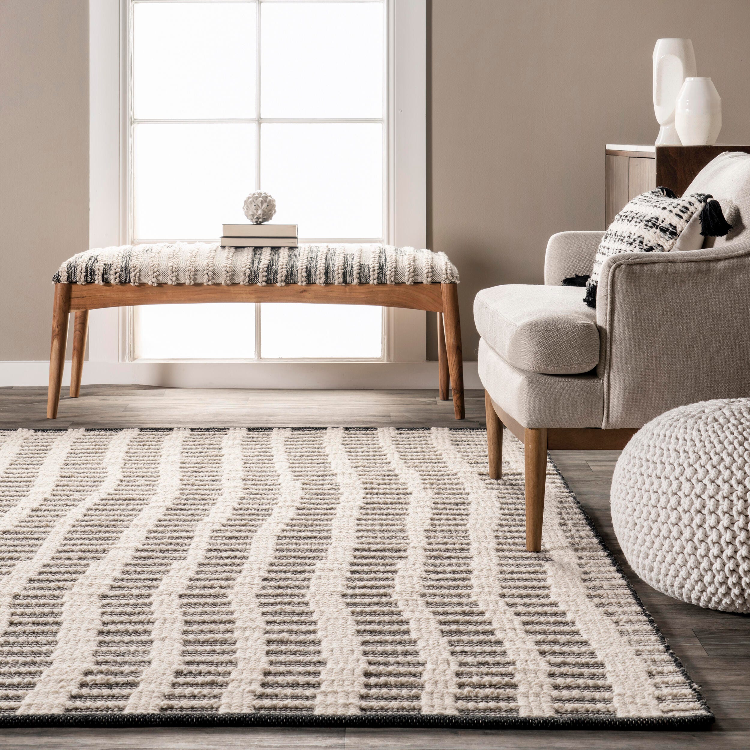 Nuloom Felice 10' x 14' Area Rug, Ivory, large
