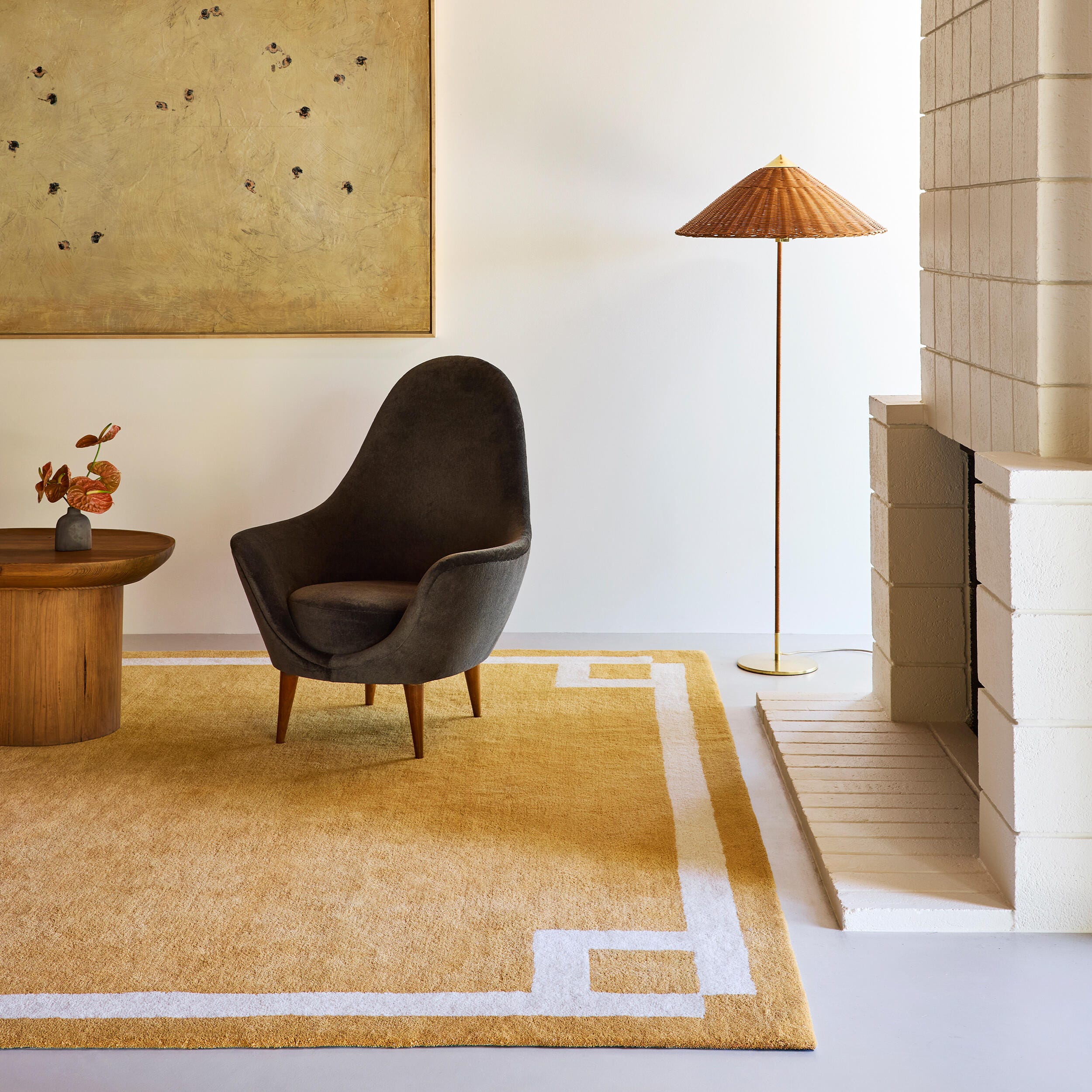 Nuloom Grace 6' x 9' Area Rug, Golden Yellow, large