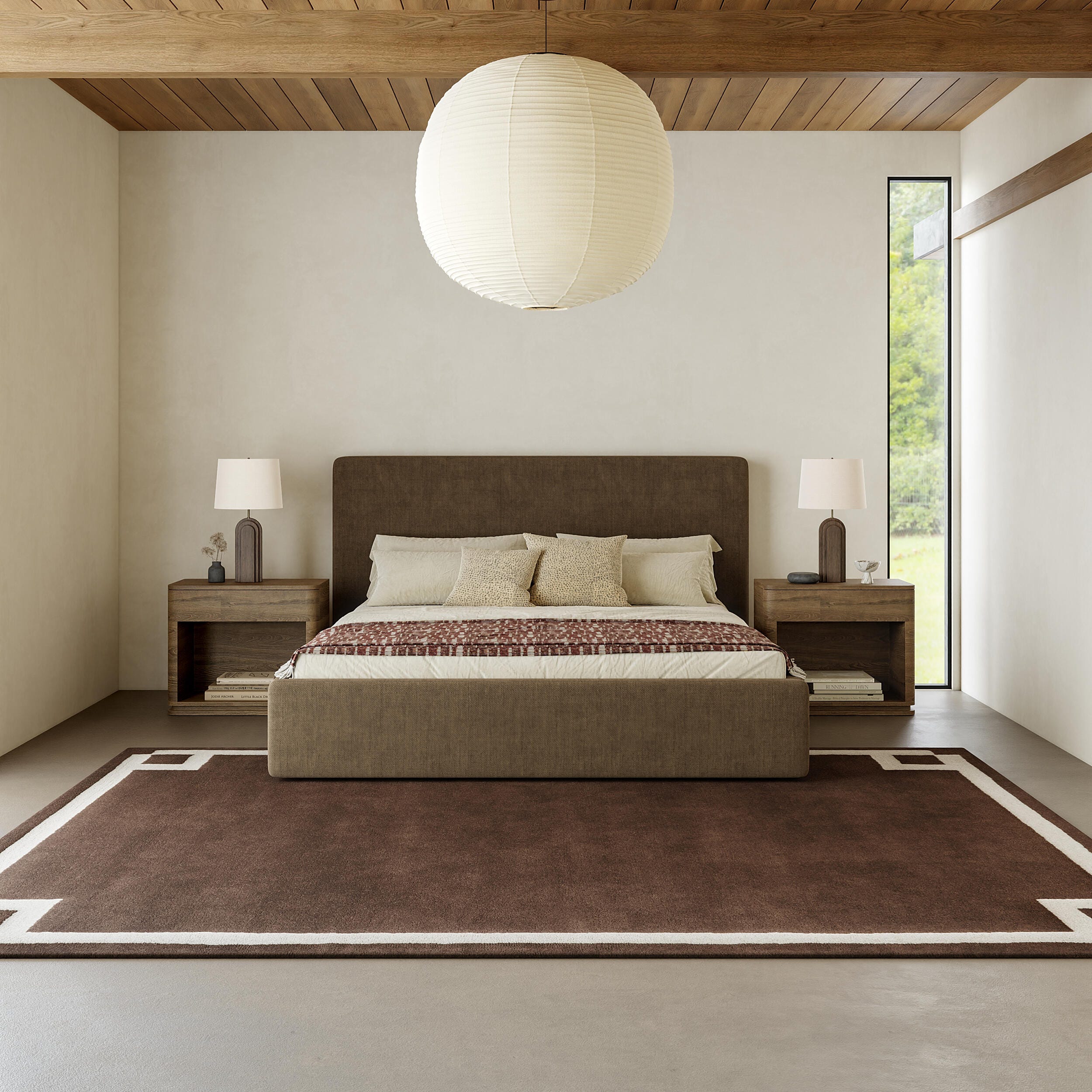 Nuloom Grace 6' x 9' Area Rug, Brown, large