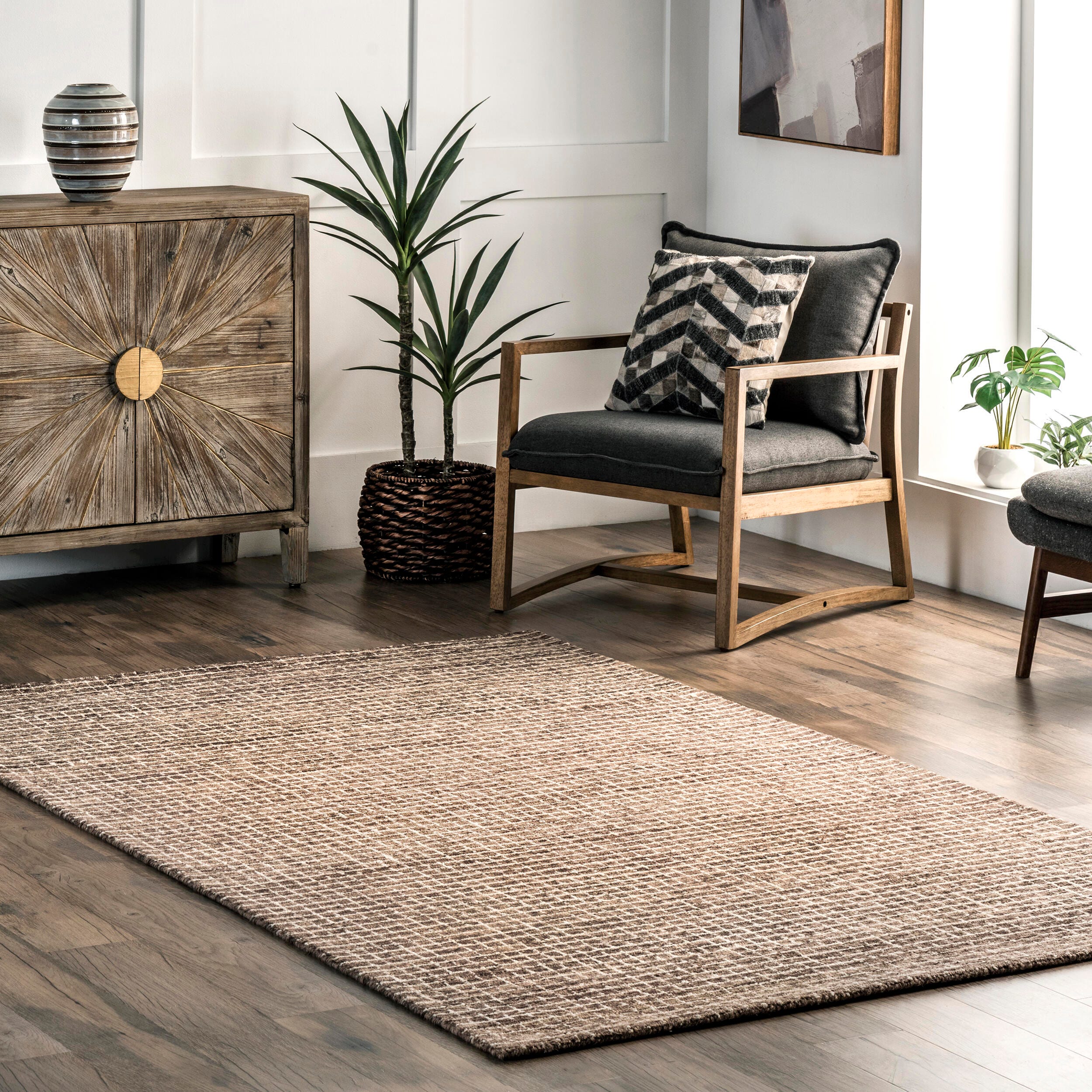 Nuloom Melrose 2' x 6' Runner Rug, Brown, large