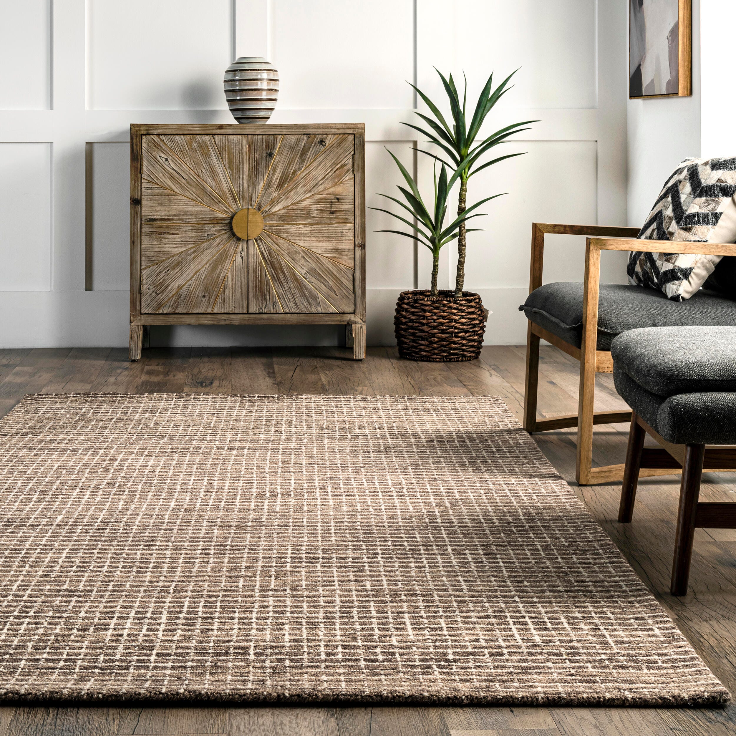 Nuloom Melrose 3' x 8' Runner Rug, Brown, large