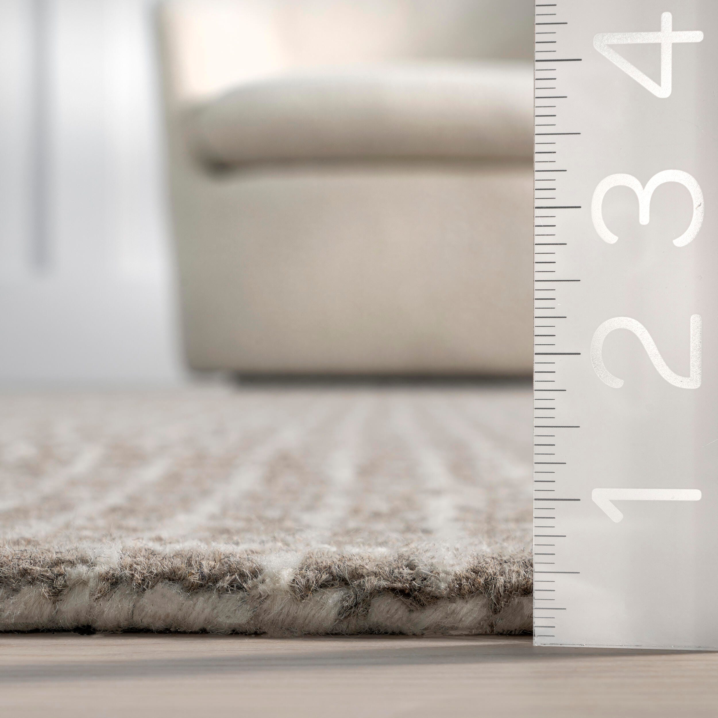 Nuloom Melrose 6' Square Area Rug, Gray, large