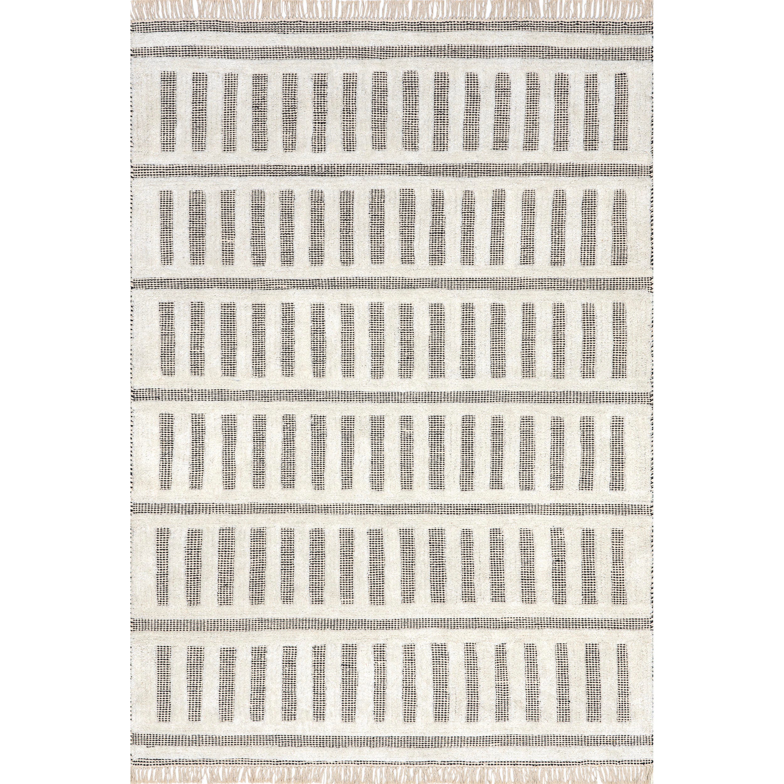 Nuloom Merrick 10' x 14' Area Rug, Black/White, large