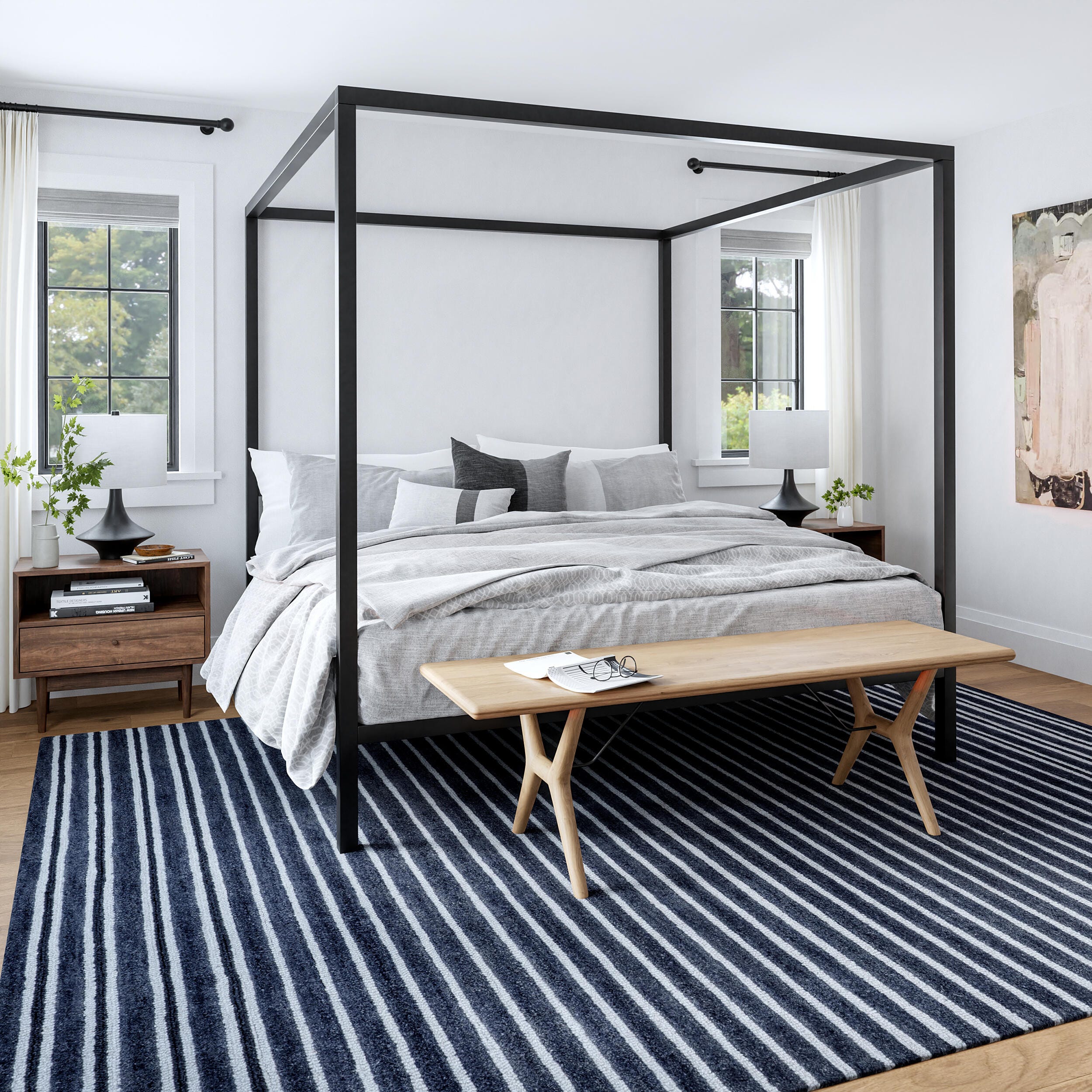Nuloom Pacific 10' x 14' Area Rug, Blue, rollover