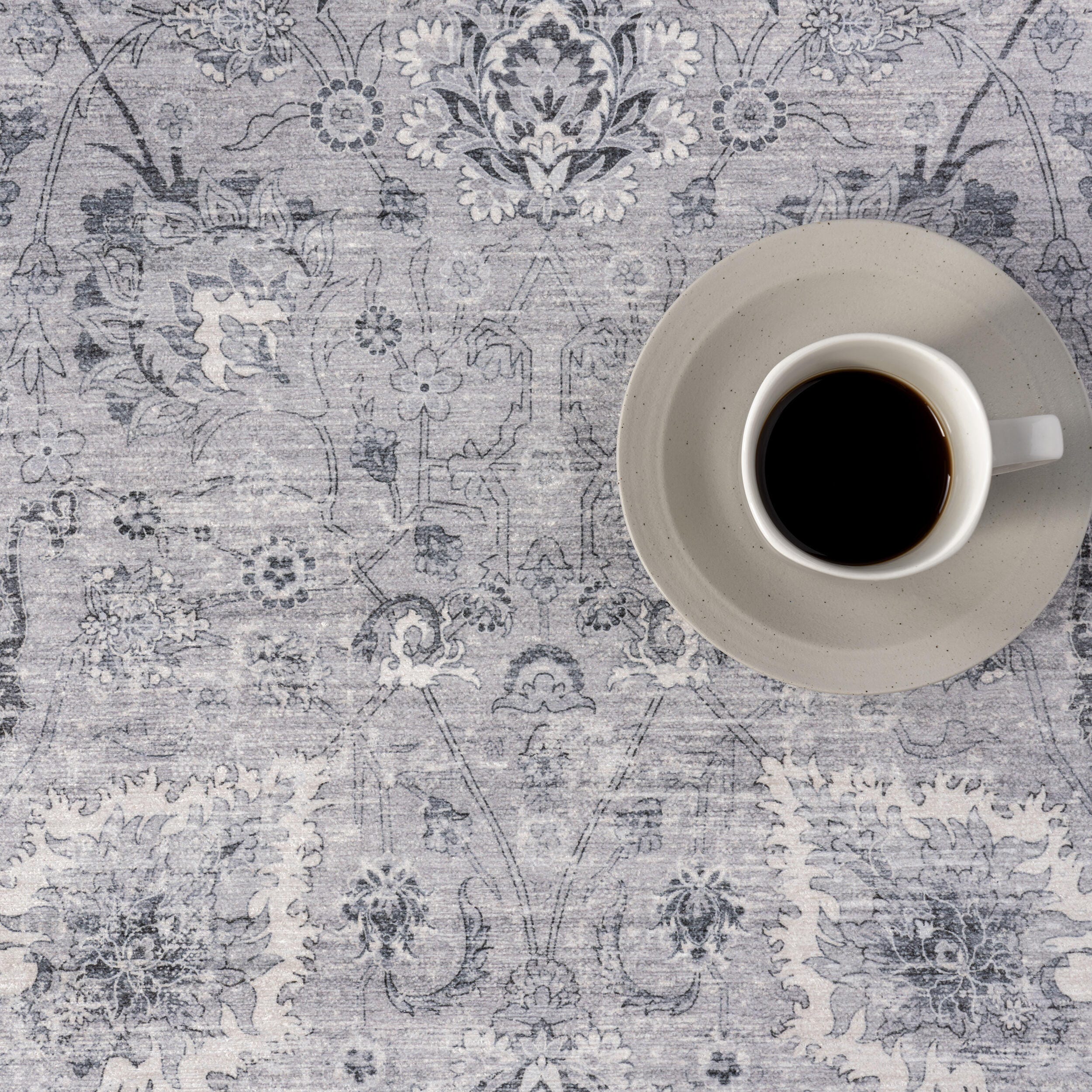 Rugs USA x Lauren Liess Bayberry 3' x 5' Area Rug, Light Gray, large