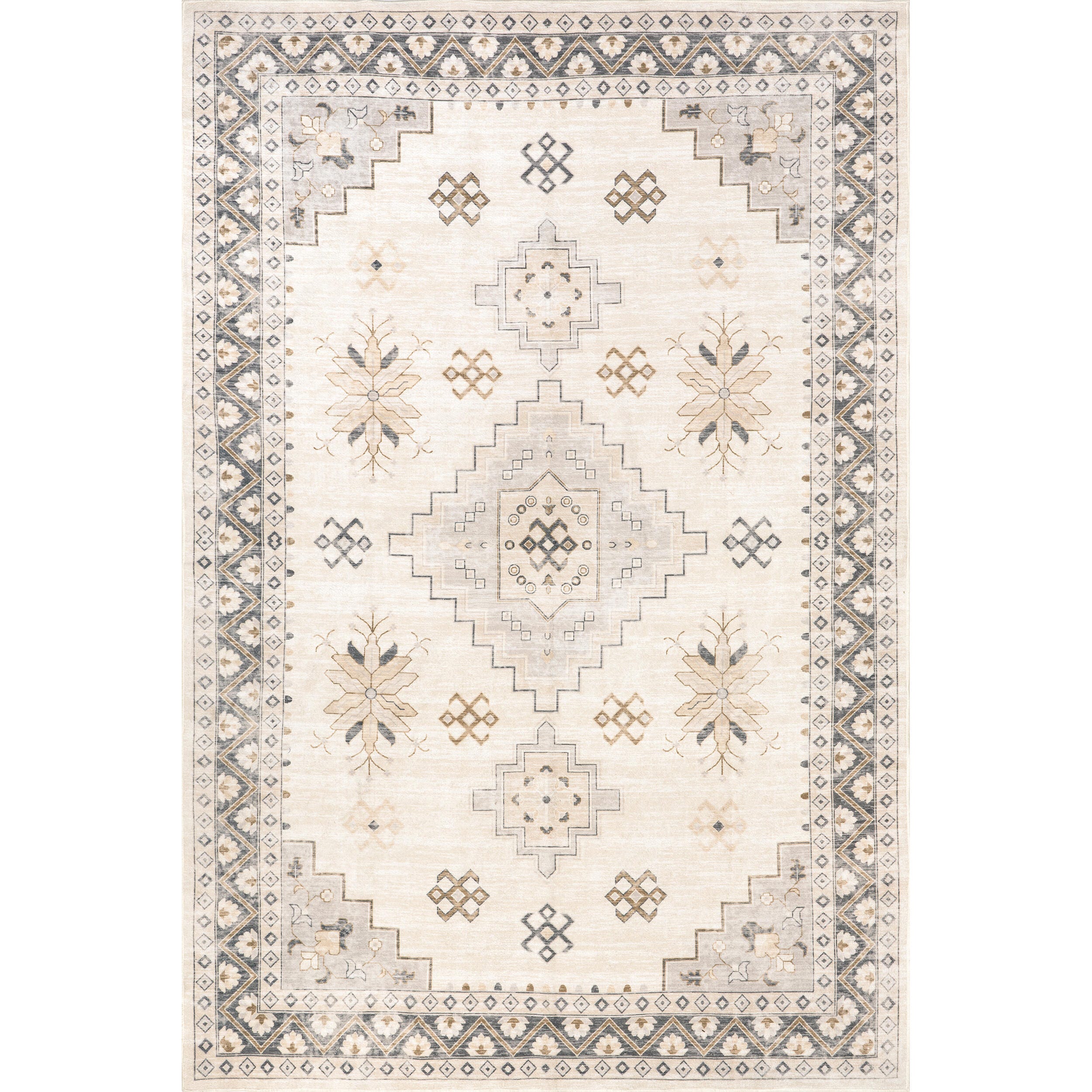 Nuloom Clovebud 5' x 8' Area Rug, Gray, large