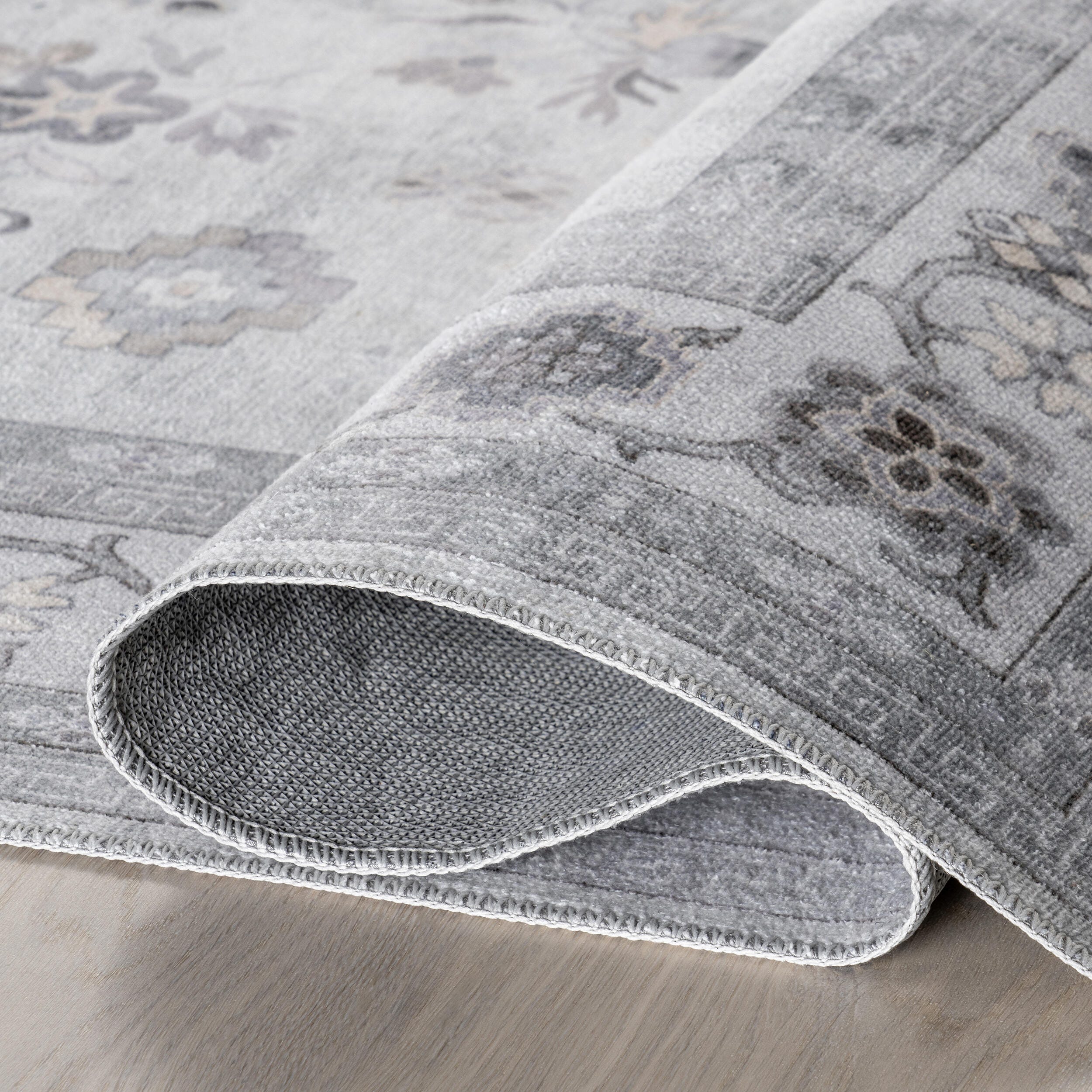 Nuloom Dayflower 10' x 13' Area Rug, Light Gray, large