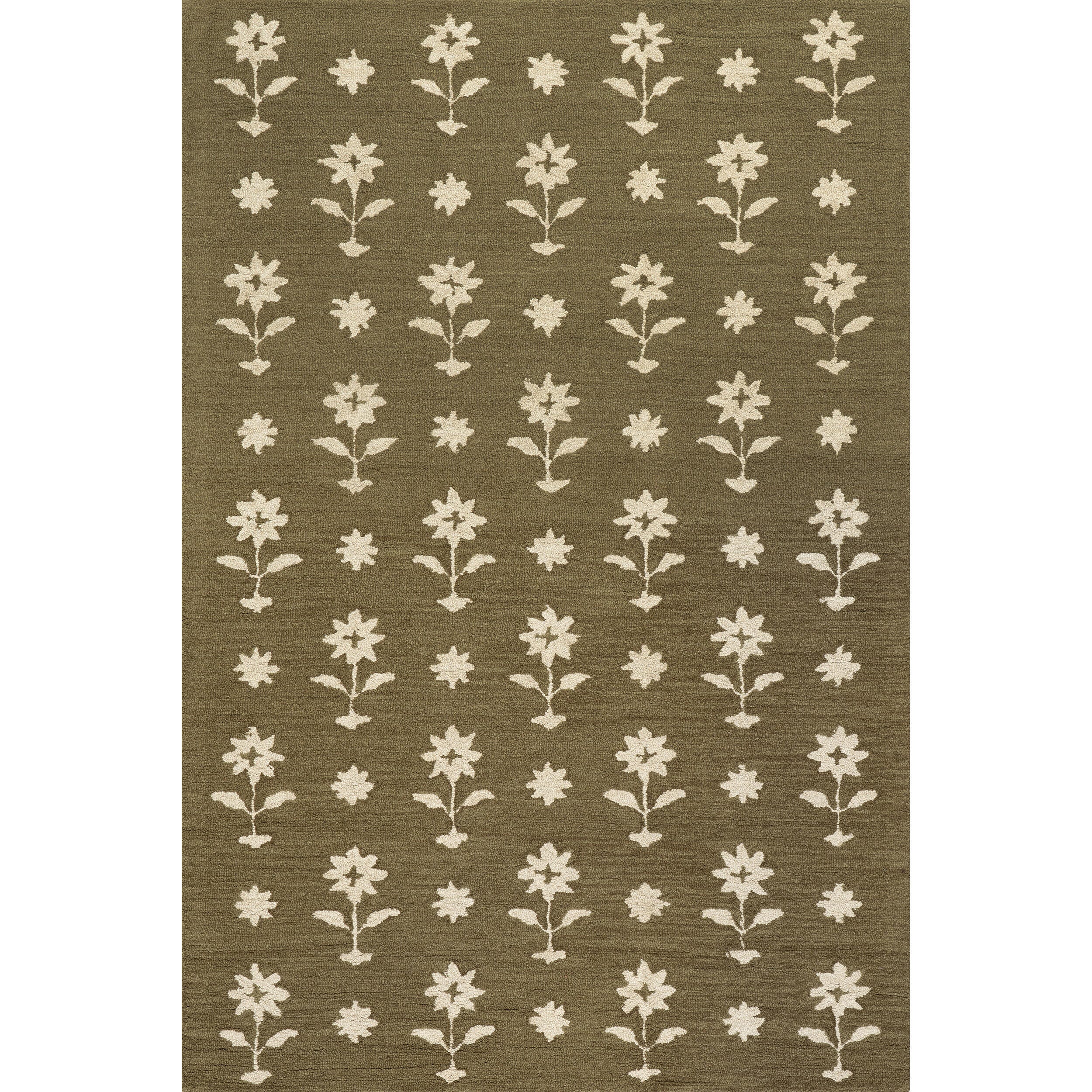 Nuloom Ella 5' x 8' Area Rug, Olive Green, large