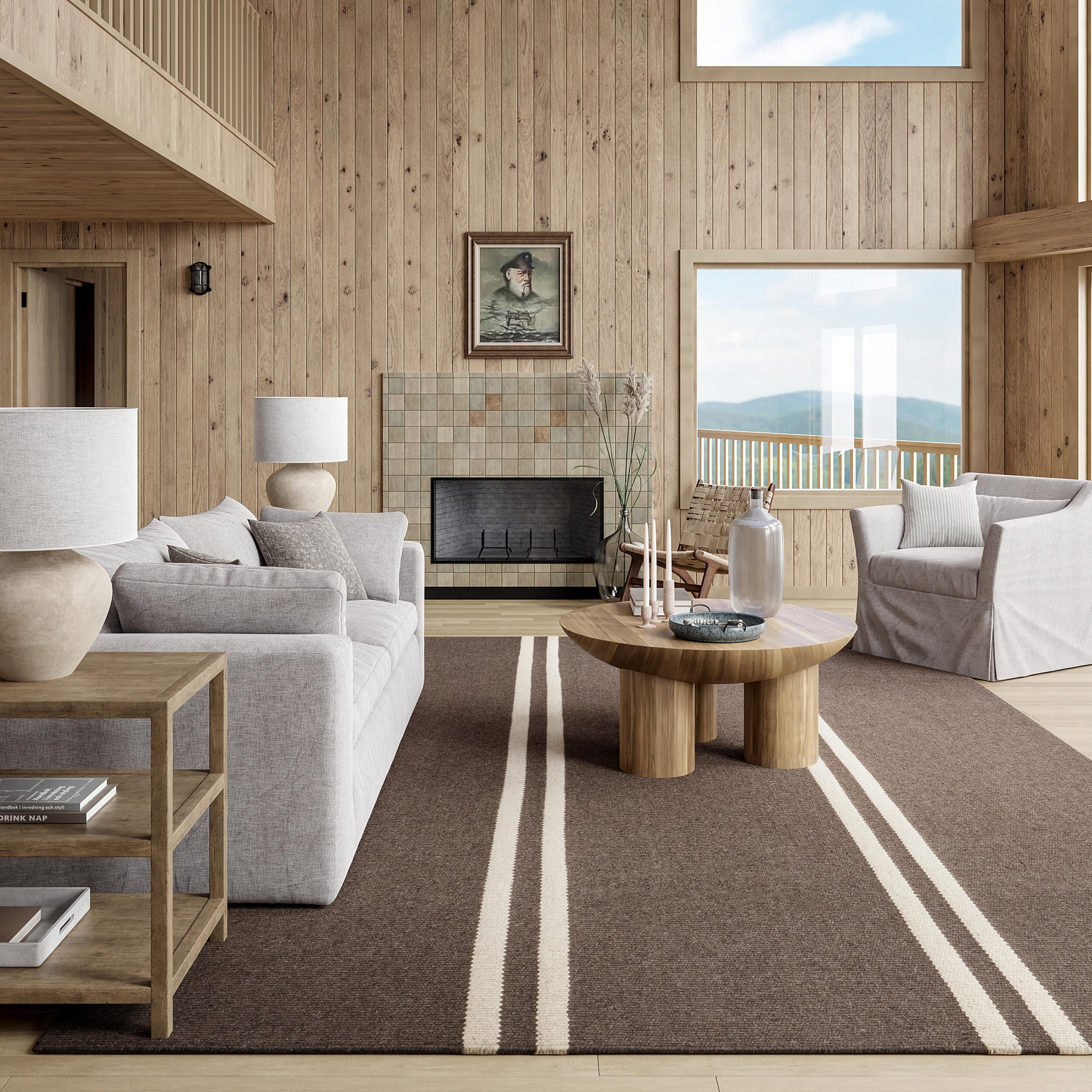 Nuloom Elowen 5' x 8' Area Rug, Dark Brown, rollover