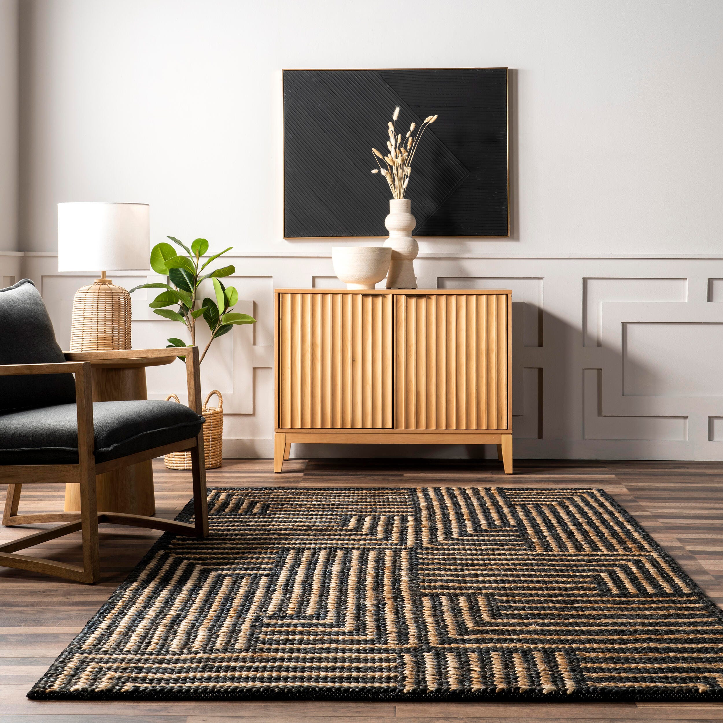 Nuloom Grassland 10' x 14' Area Rug, Ivory, large