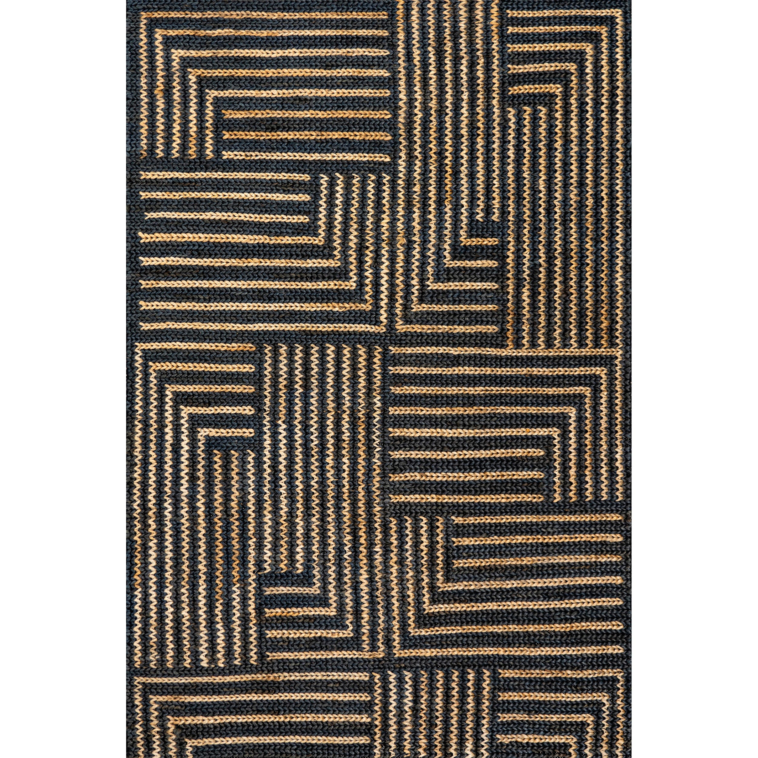 Nuloom Grassland 10' x 14' Area Rug, Black, large