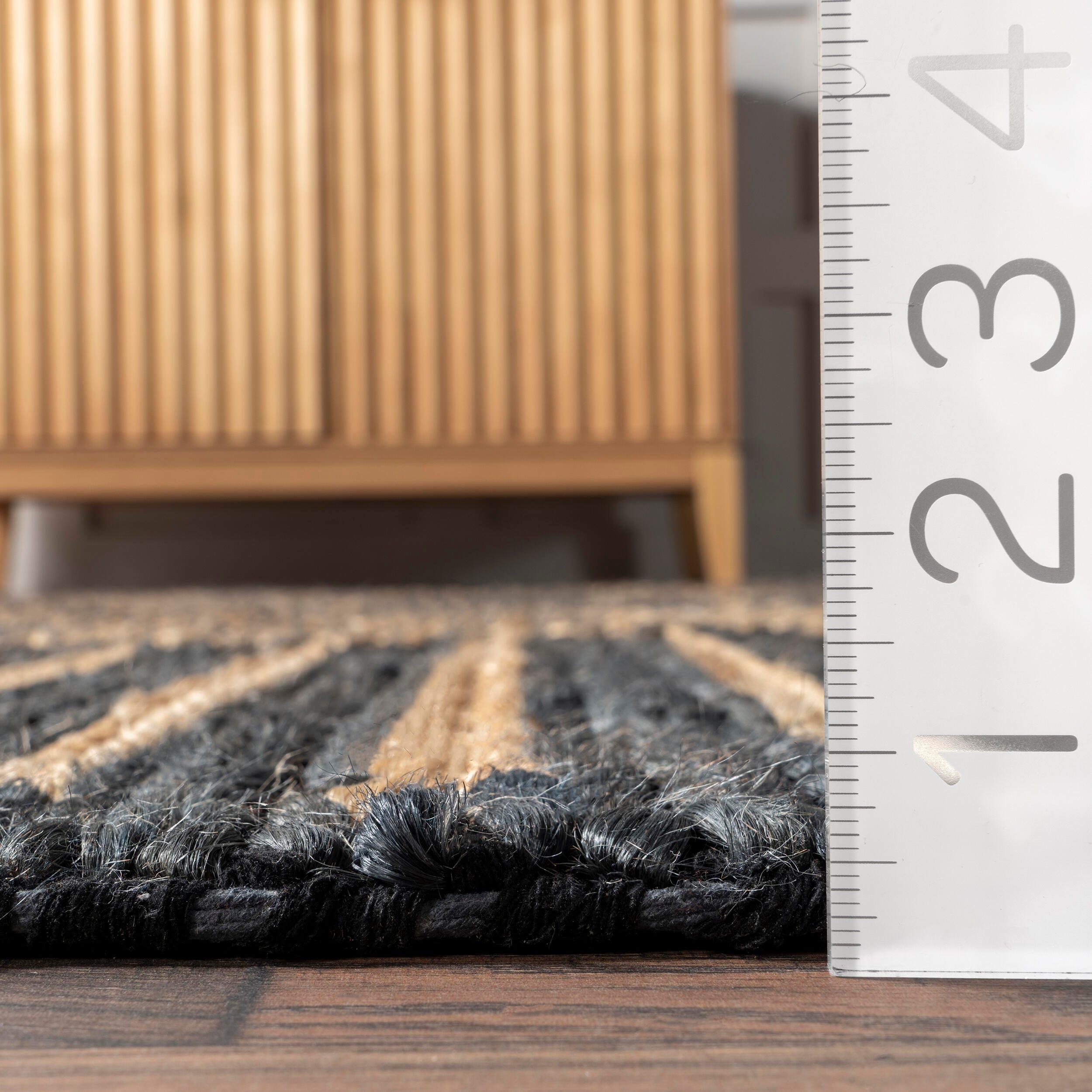 Nuloom Grassland 10' x 14' Area Rug, Black, large