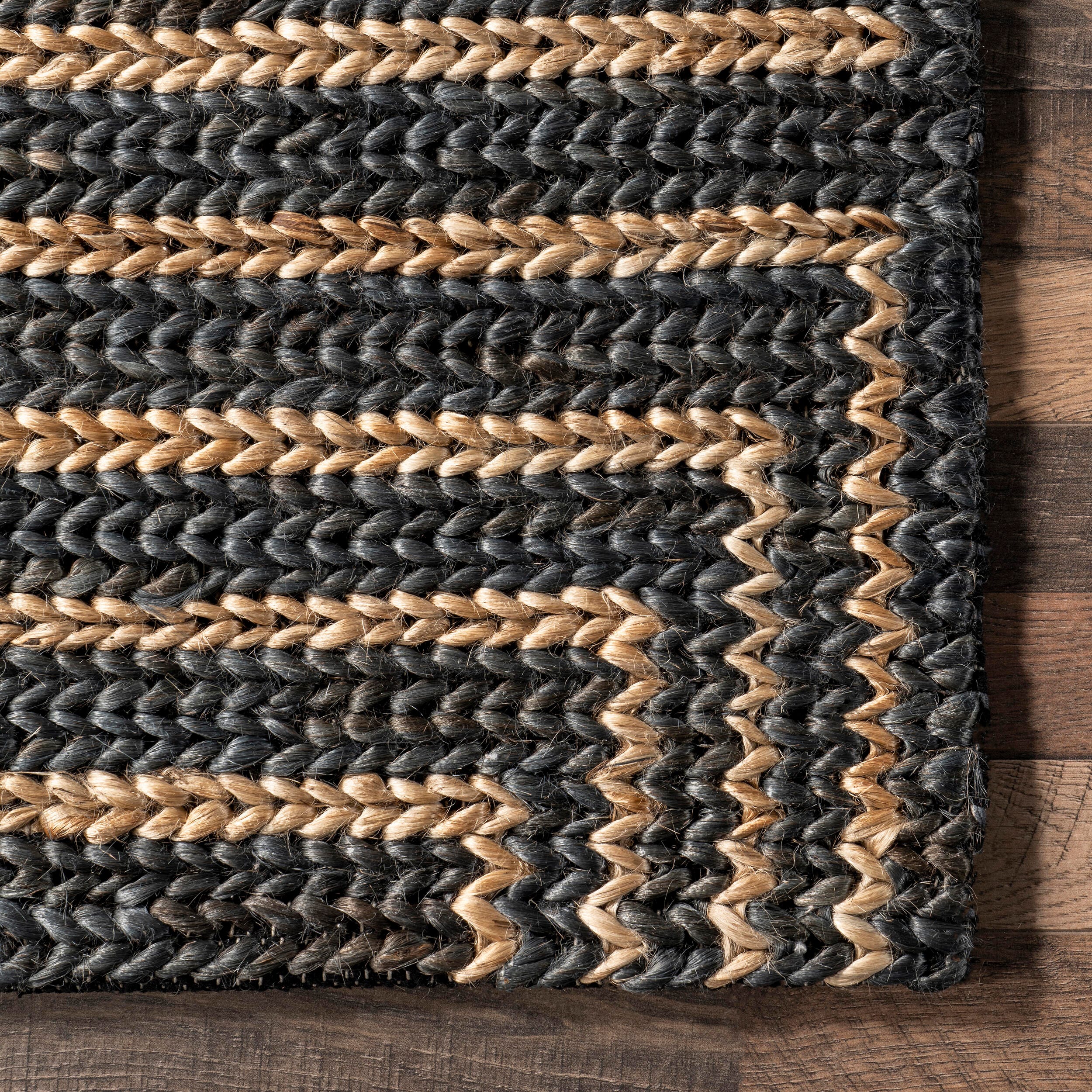 Nuloom Grassland 10' x 14' Area Rug, Black, large