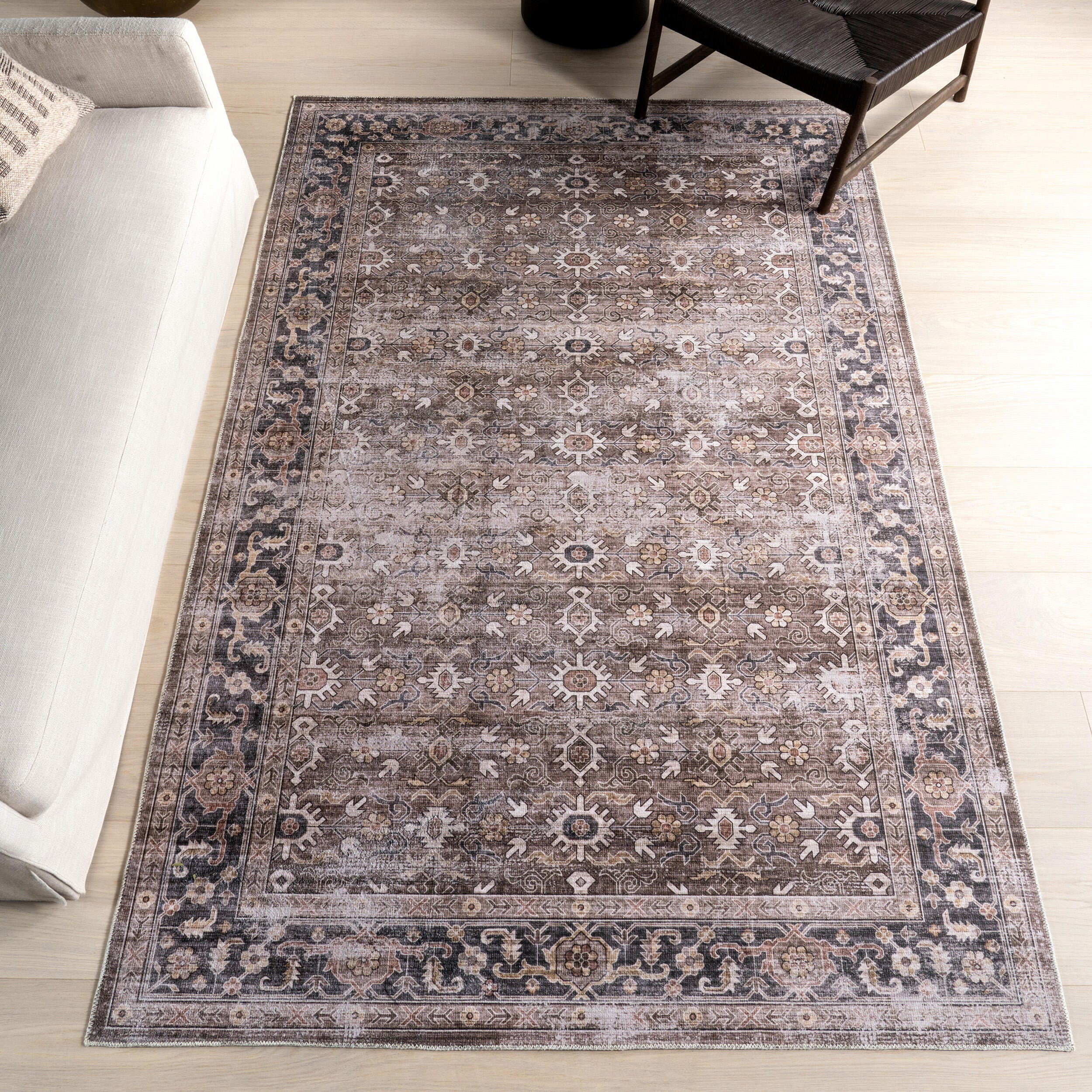 Nuloom Gwyn 9' x 12' Area Rug, Dark Brown, large