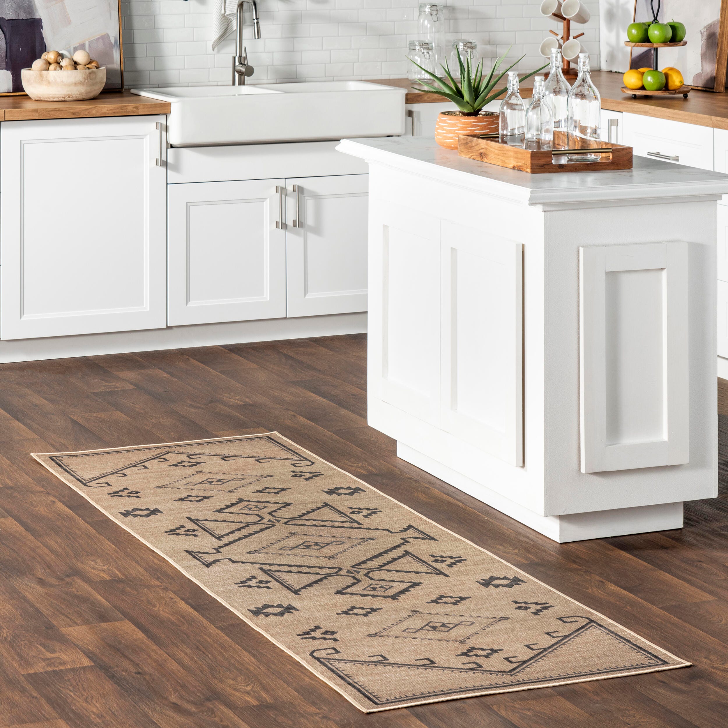 Nuloom Riva 3' x 8' Runner Rug, Natural, large