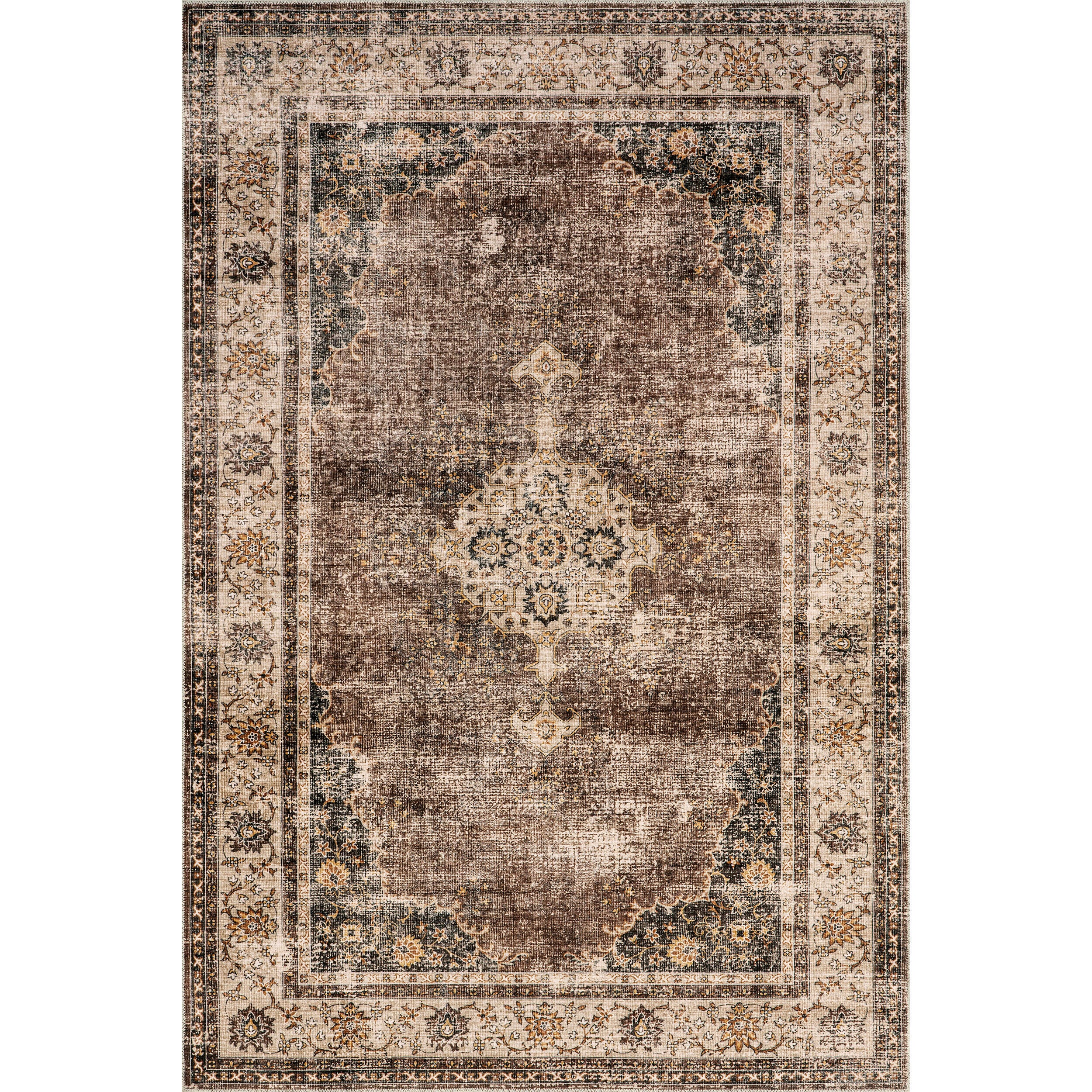 Nuloom Rosewood 10' x 14' Area Rug, Dark Brown, large