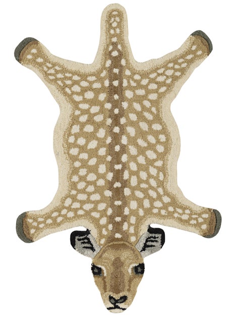 Linon Jungle Antelope 2' X 3' Accent Rug