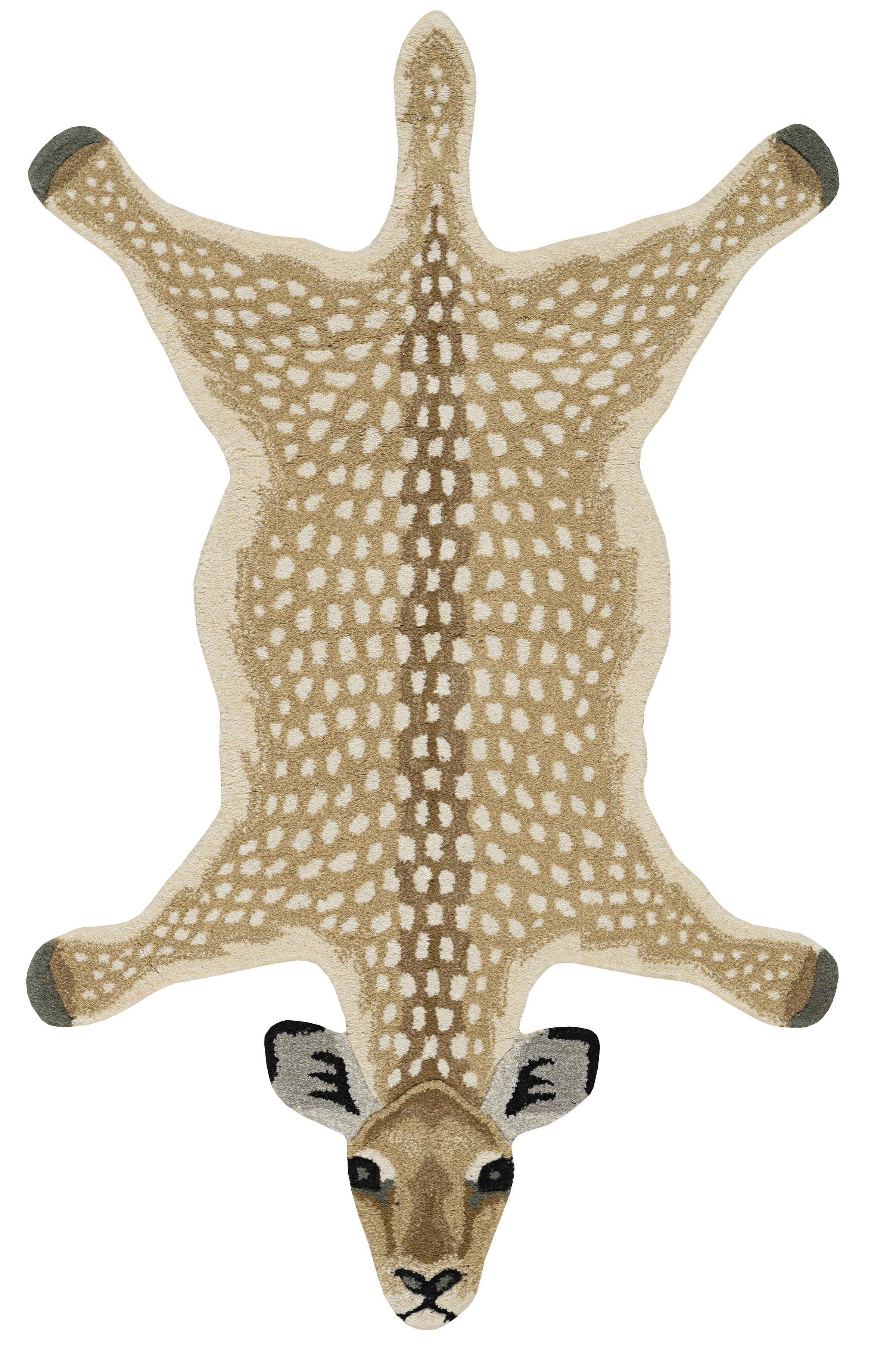 Linon Jungle Antelope 3' X 5' Accent Rug, Beige, large