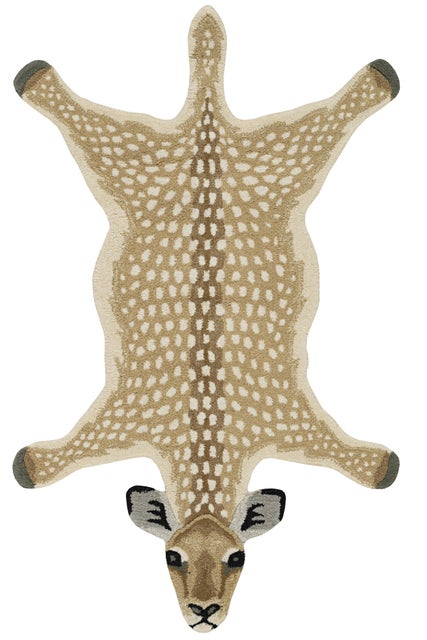 Linon Jungle Antelope 3' X 5' Accent Rug