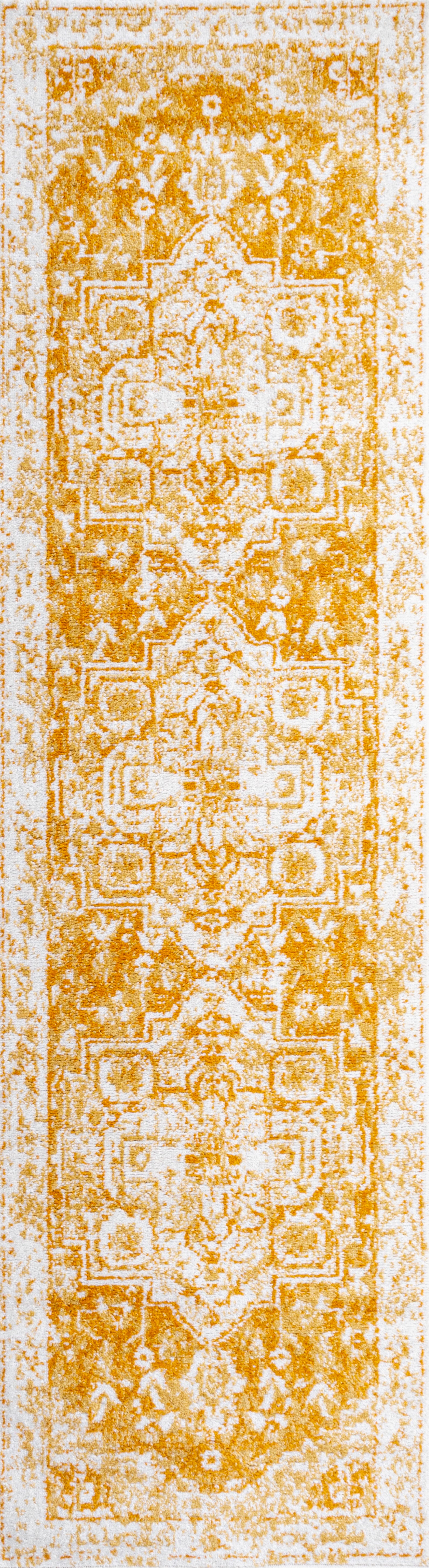 JONATHAN Y Audrey 2' x 8' Runner Rug, Orange, large