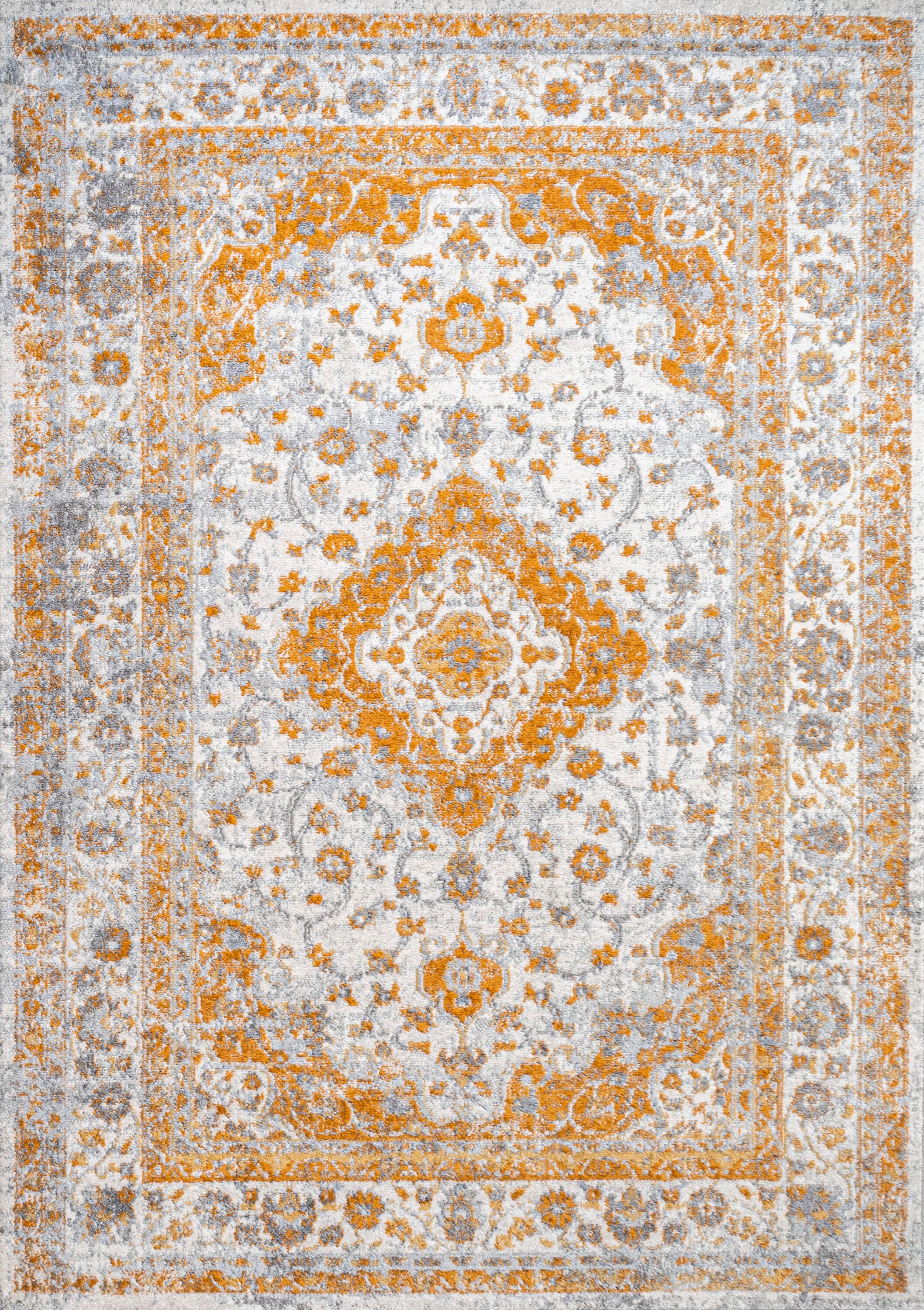 JONATHAN Y Indhira Ornate 3' x 5' Area Rug, Orange, large