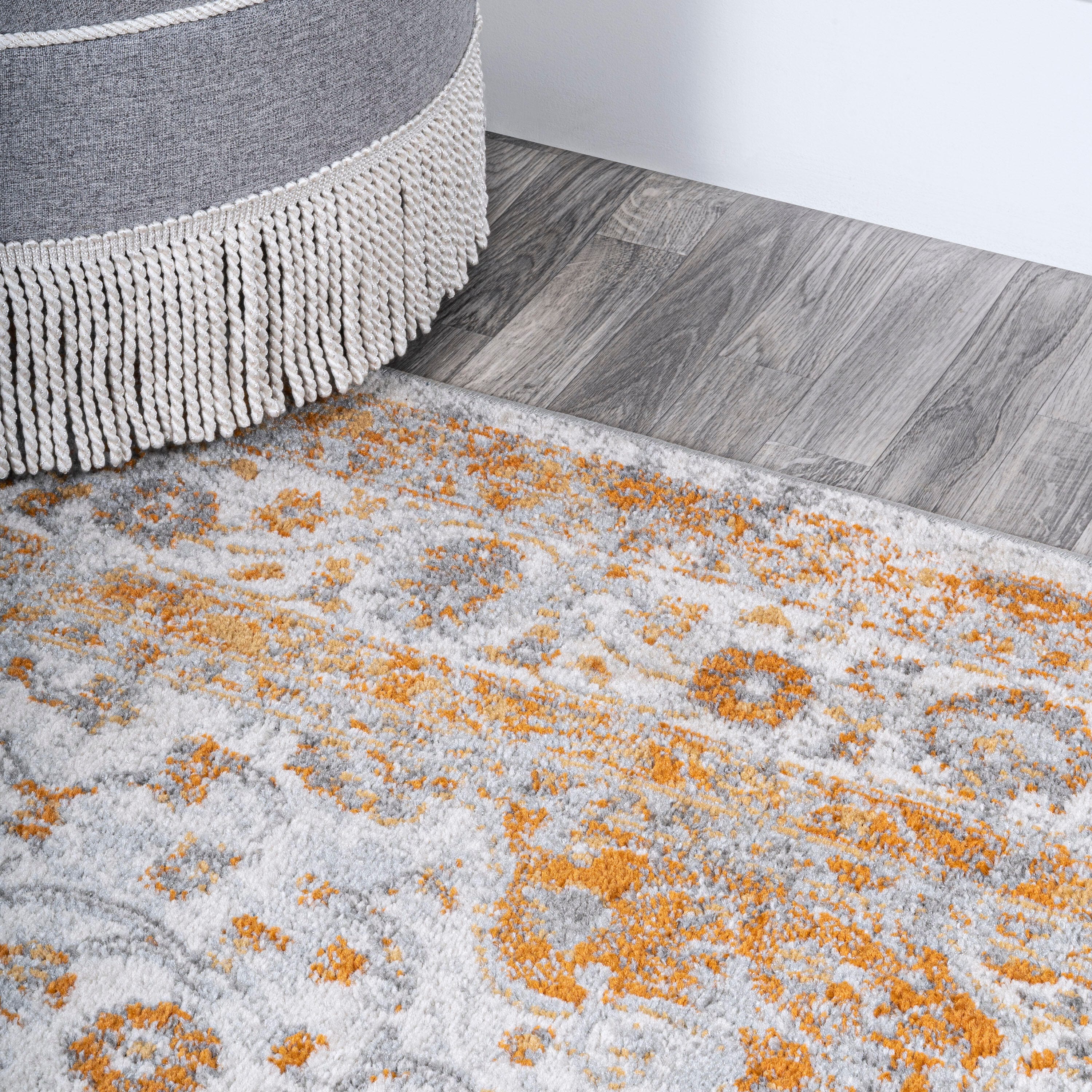 JONATHAN Y Indhira Ornate 3' x 5' Area Rug, Orange, large