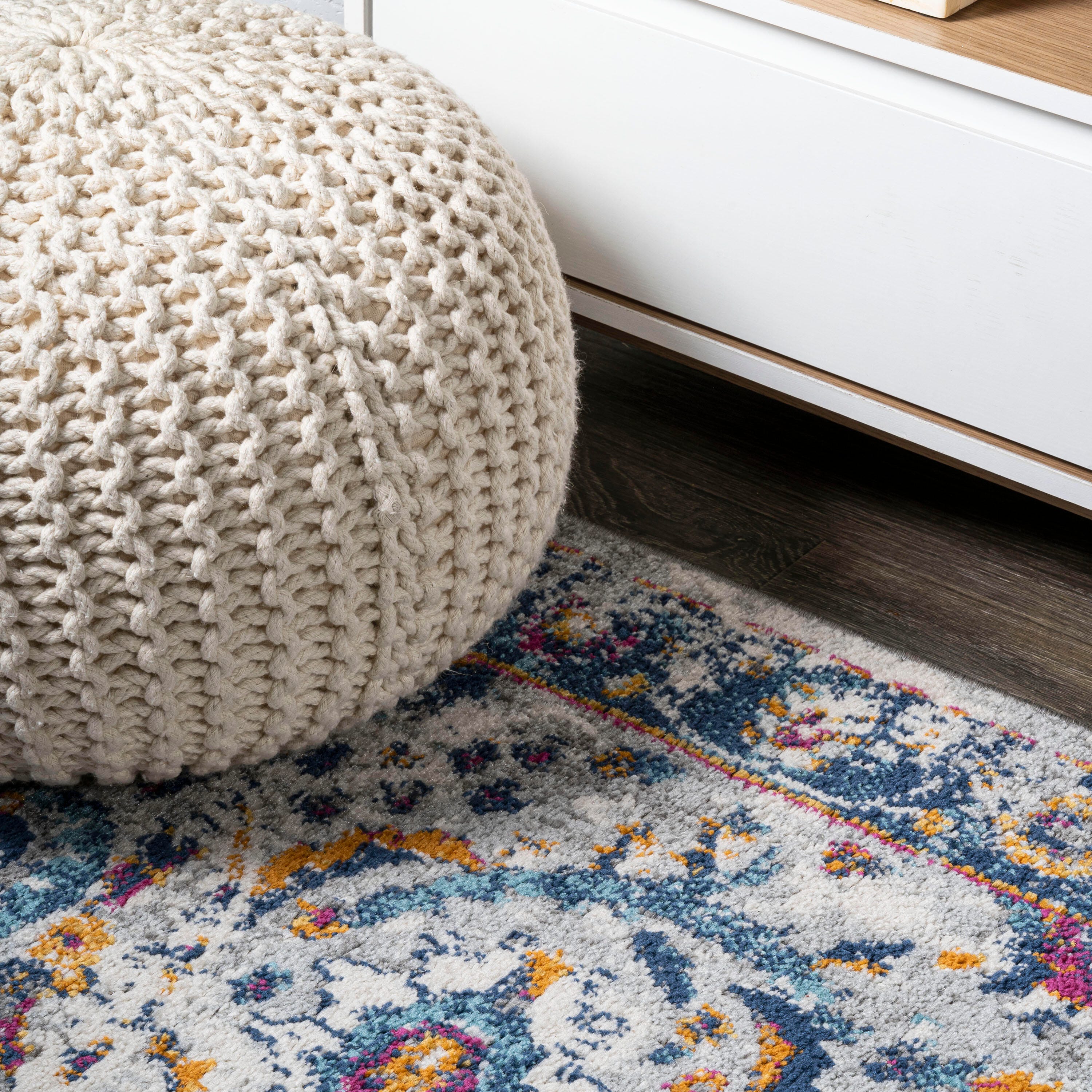 JONATHAN Y Izil 5' x 8' Area Rug, Blue, large