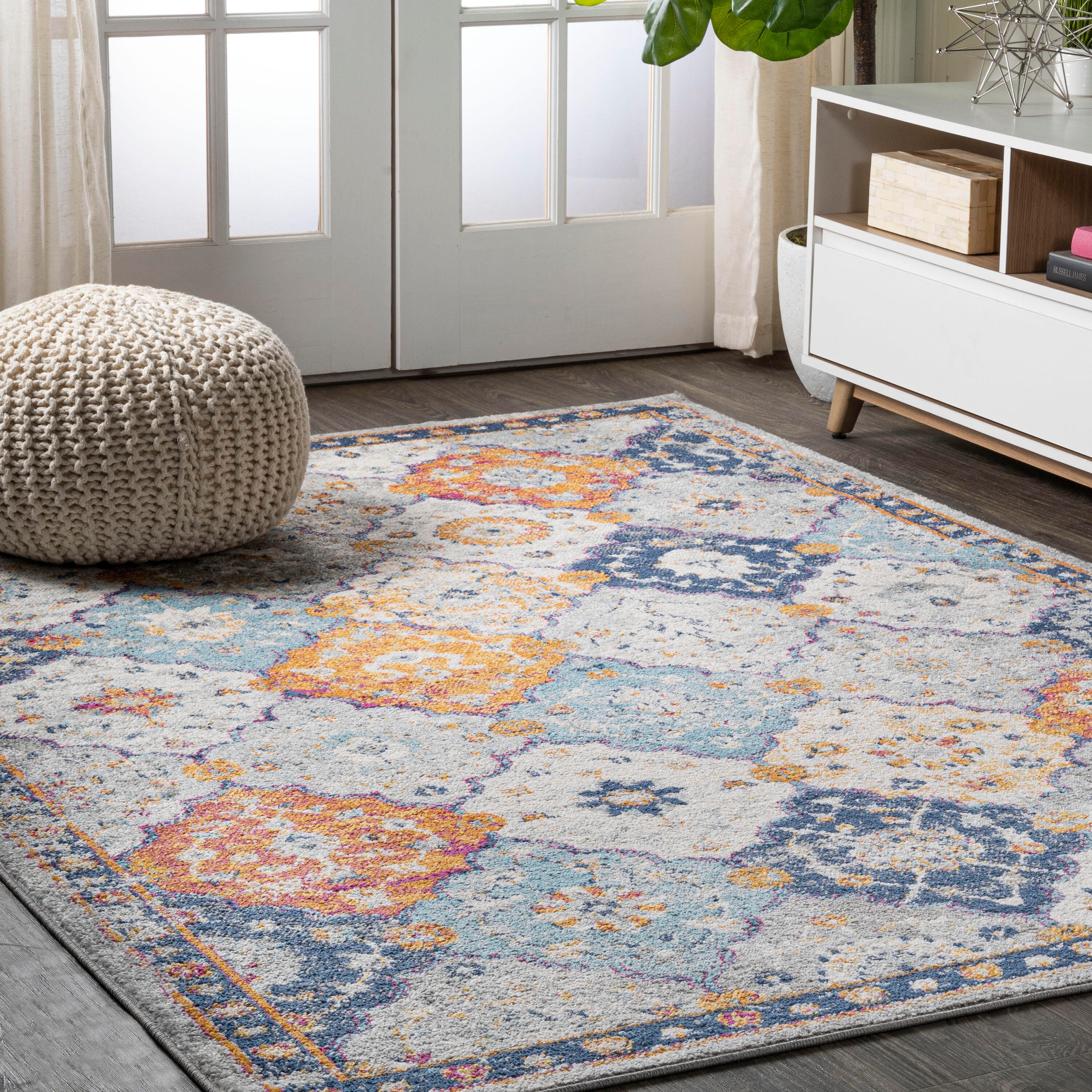 JONATHAN Y Kirman 9' x 12' Area Rug, Multi, large