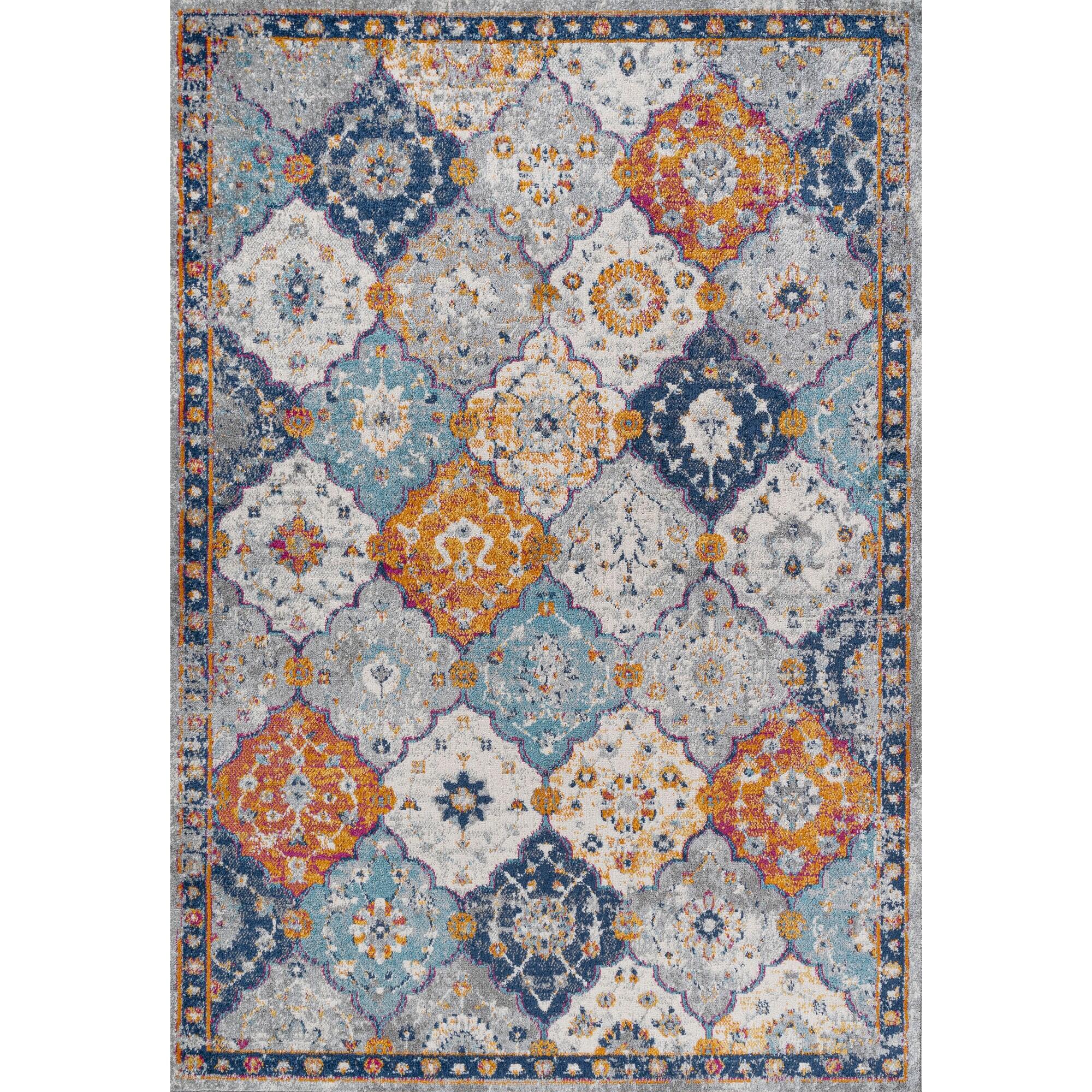 JONATHAN Y Kirman 9' x 12' Area Rug, Multi, large