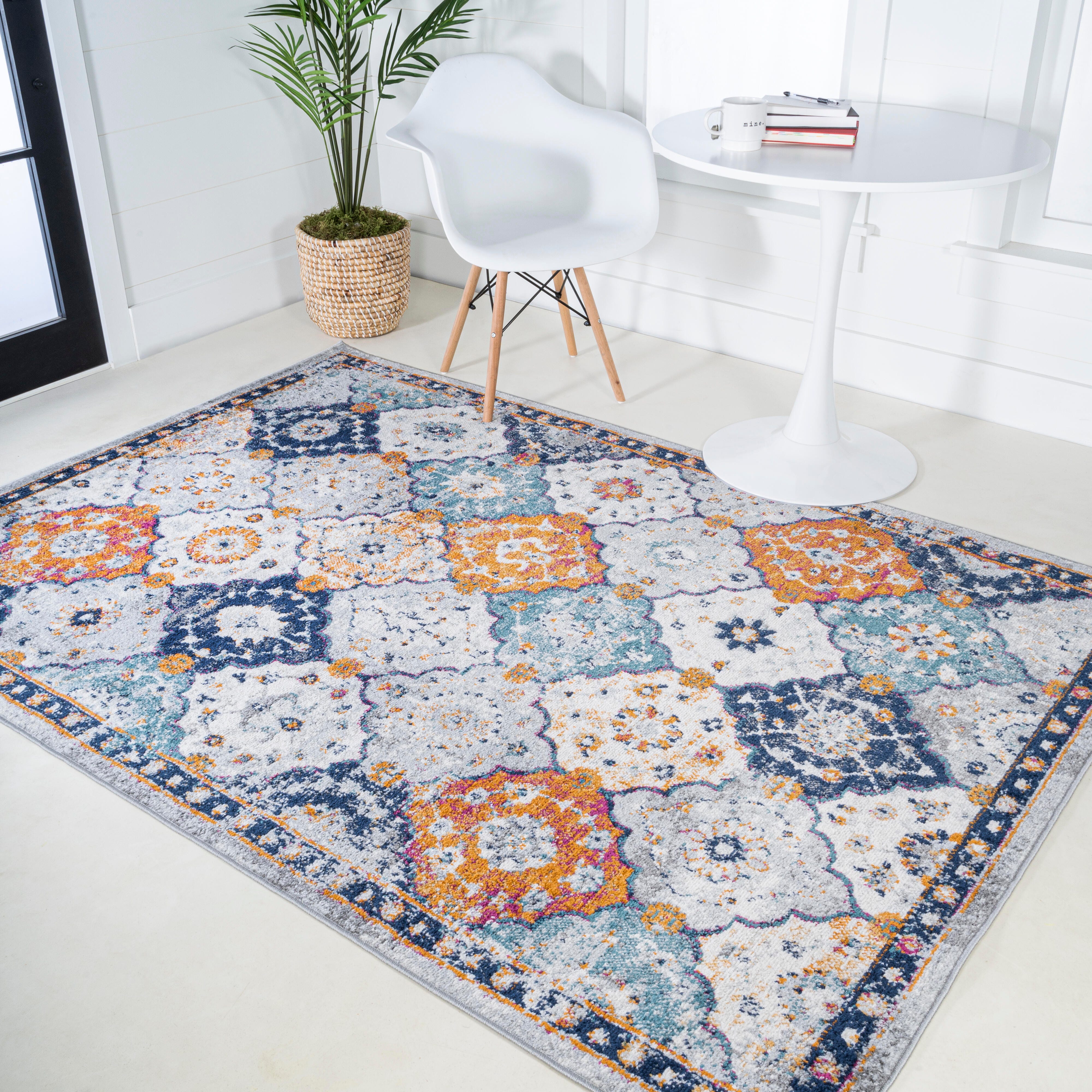 JONATHAN Y Kirman 8' x 10' Area Rug, Multi, large